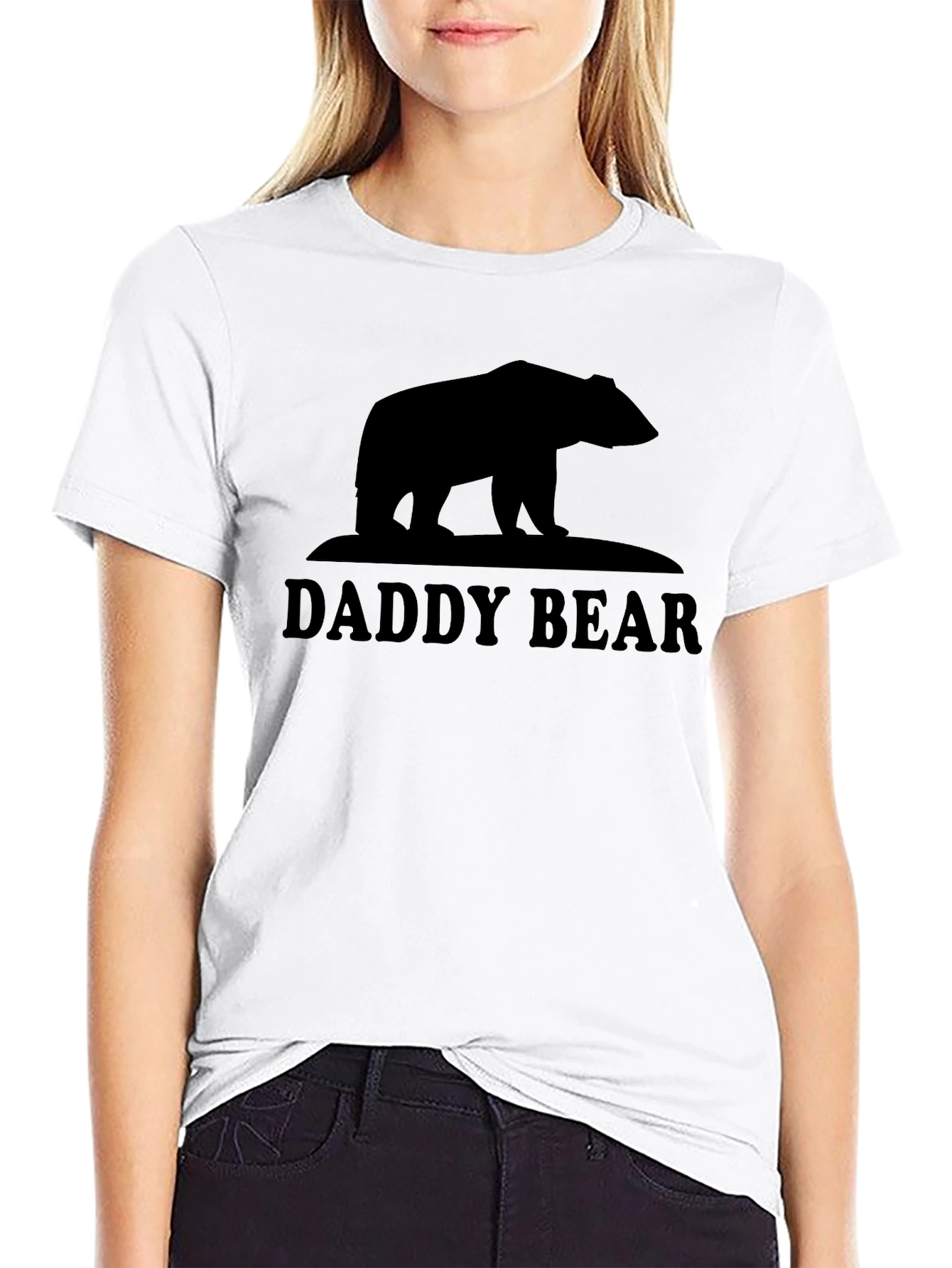 Daddy Bear Black Graphic Tee
