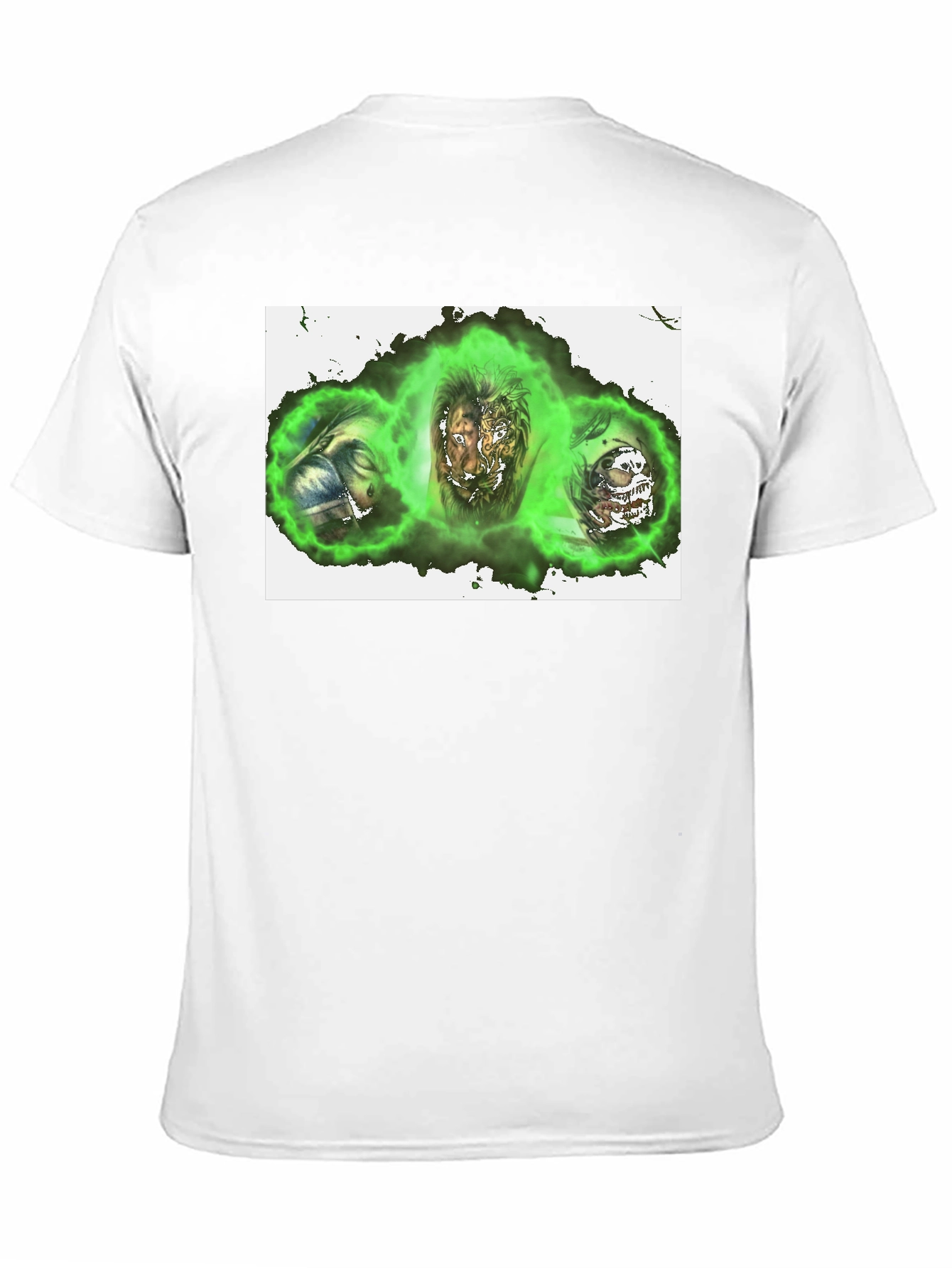 Green Aura Graphic Print T-Shirt