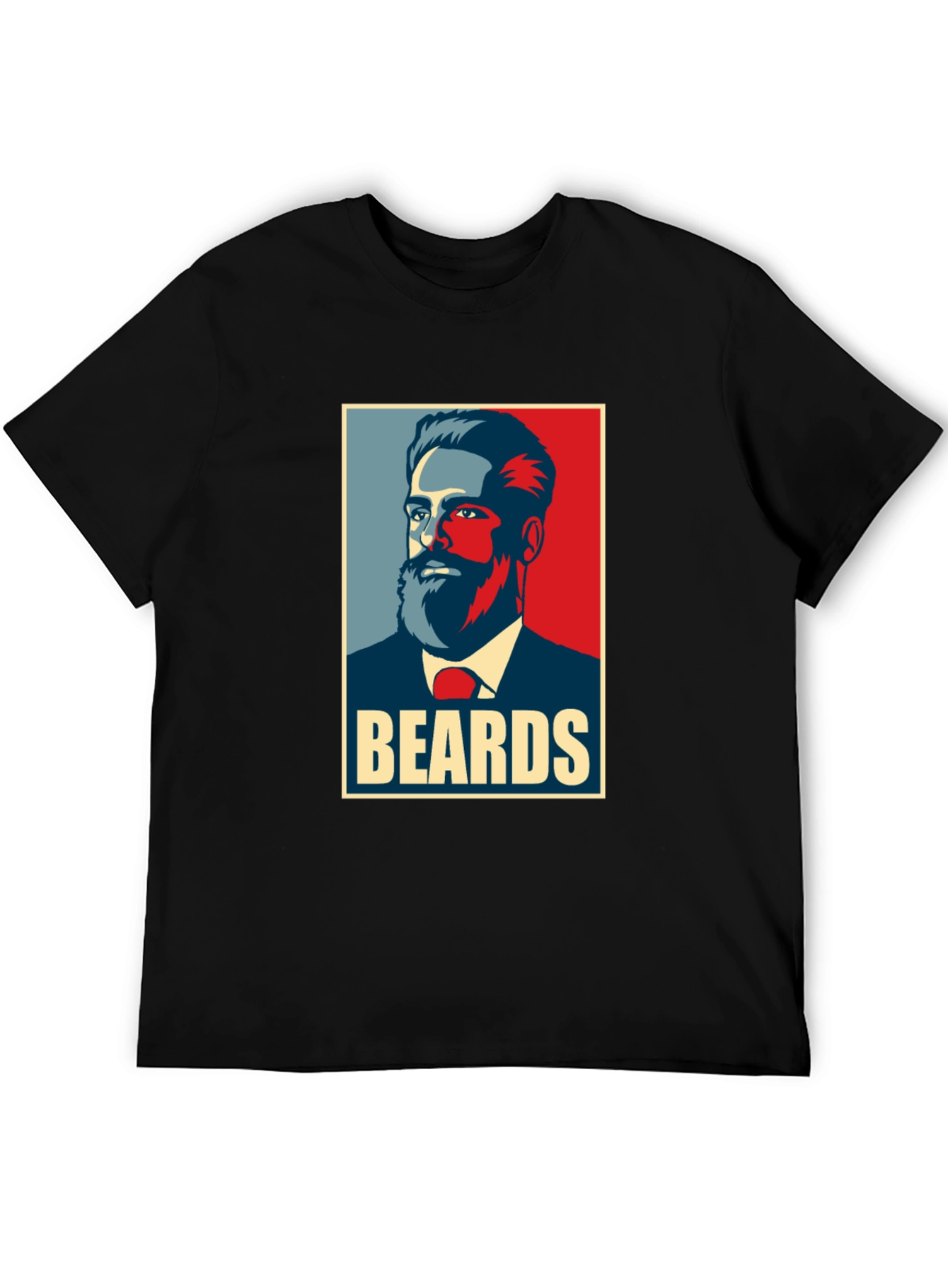 Beards Graphic T-Shirt - Mens Black Tee