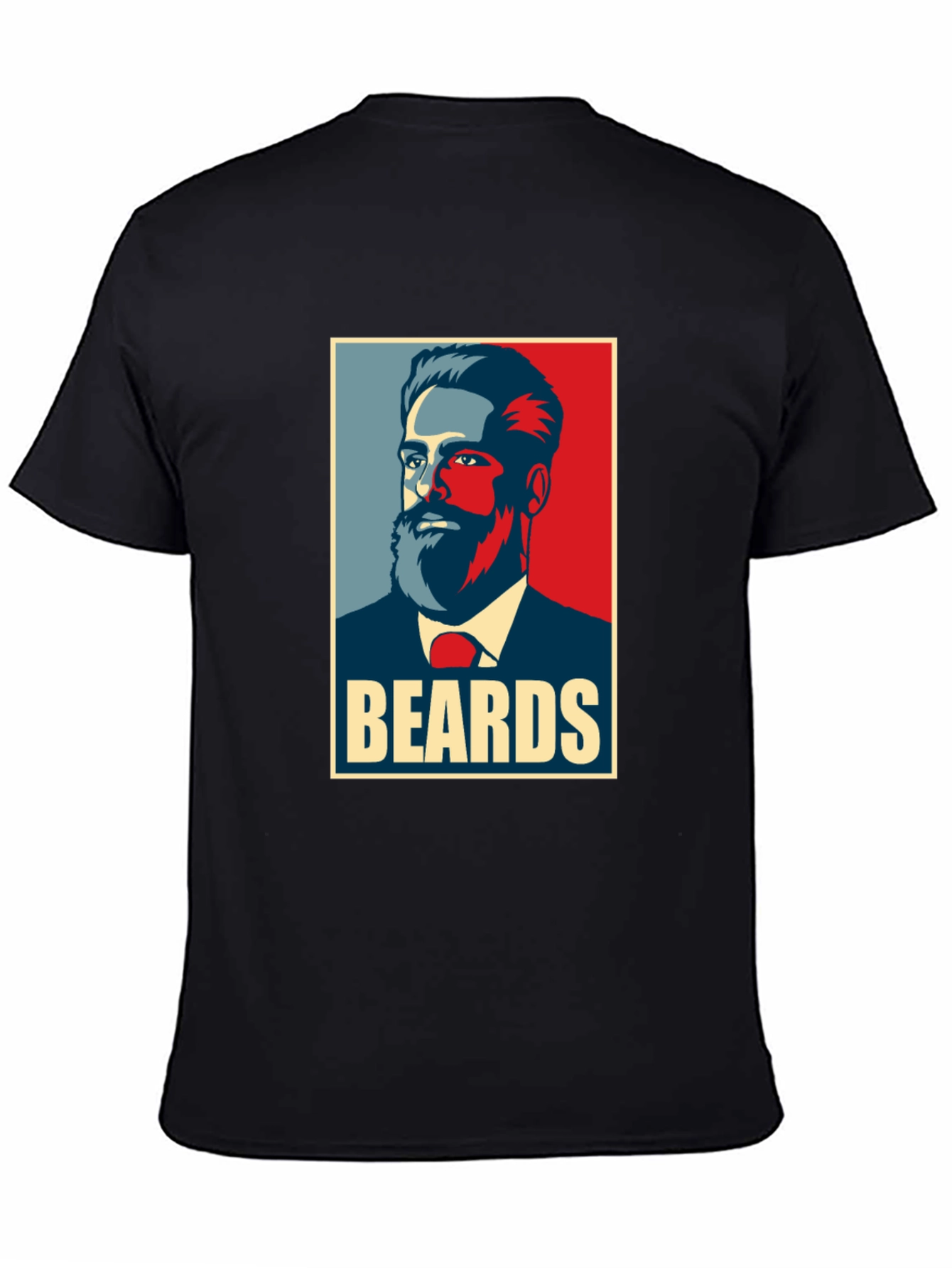 Beards Graphic T-Shirt - Mens Black Tee