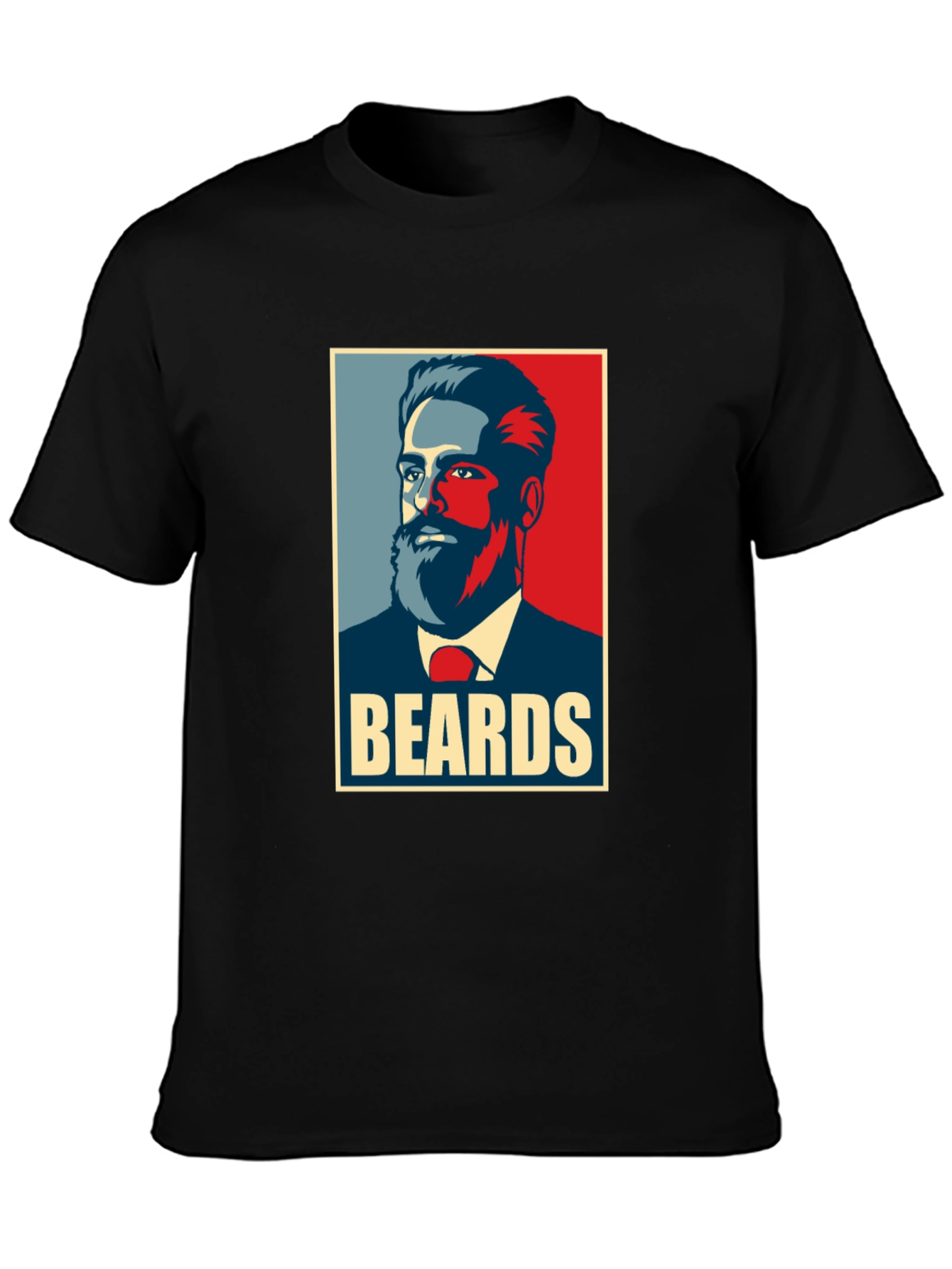 Beards Graphic T-Shirt - Mens Black Tee