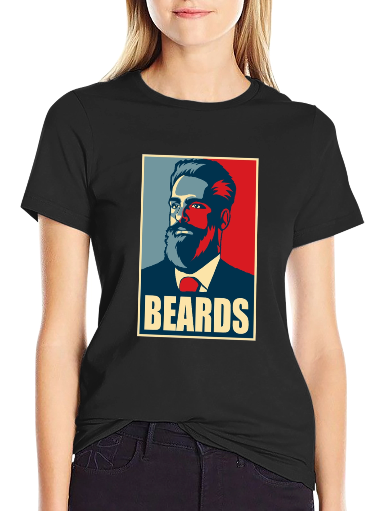 Beards Graphic T-Shirt - Mens Black Tee