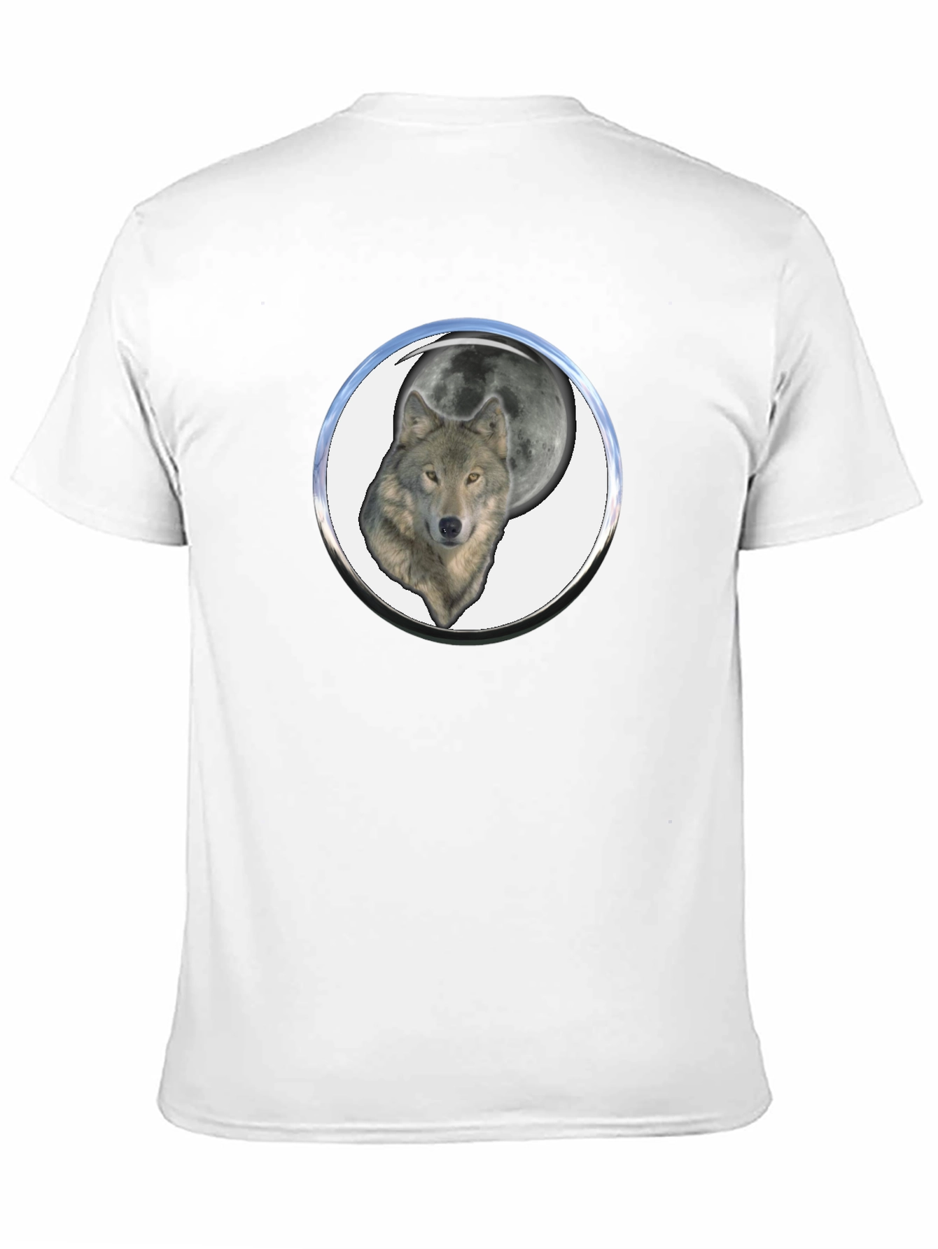 Wolf Moon Graphic Tee - Black Cotton Blend