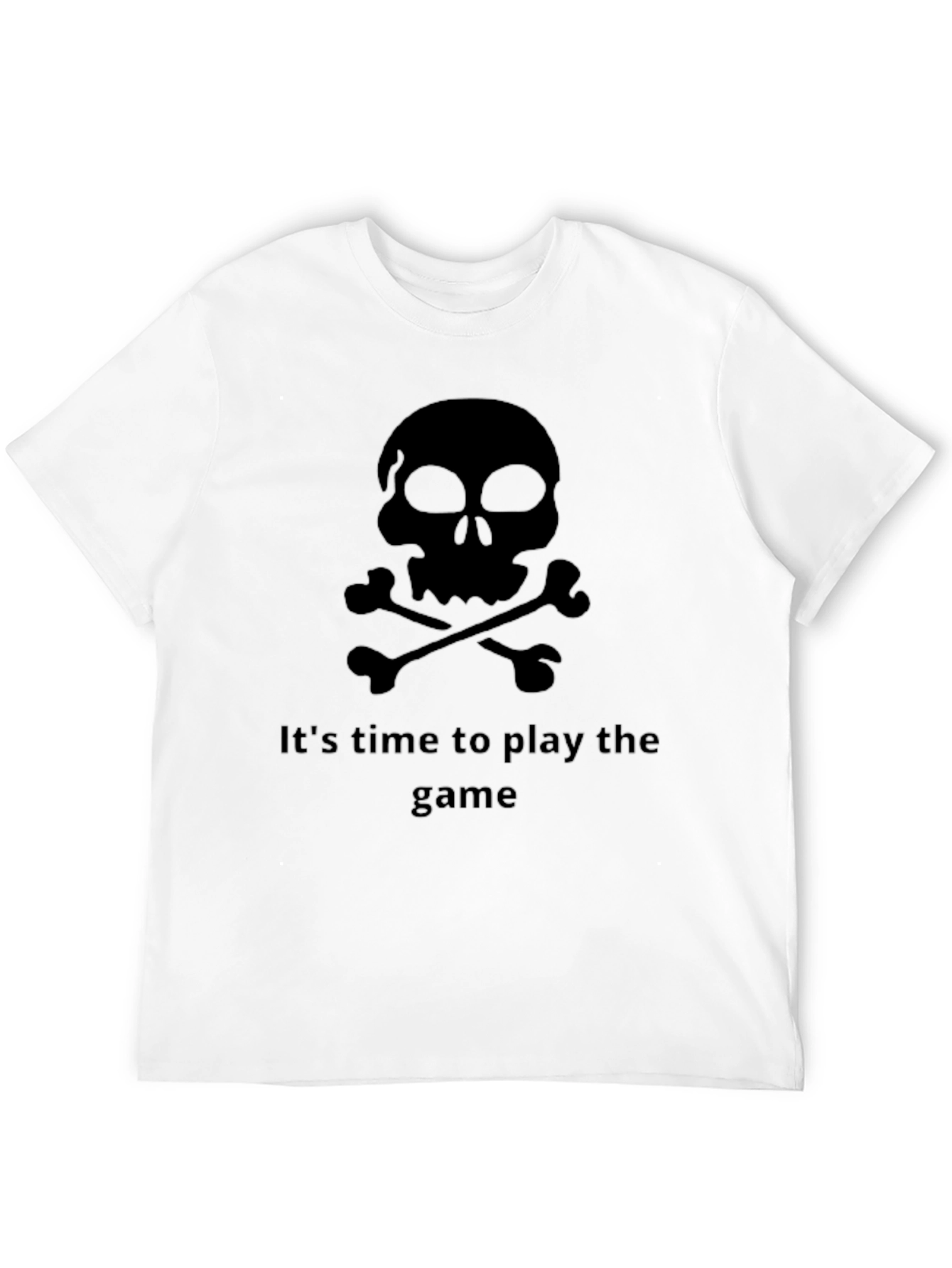 Skull & Crossbones Game Time Black T-Shirt