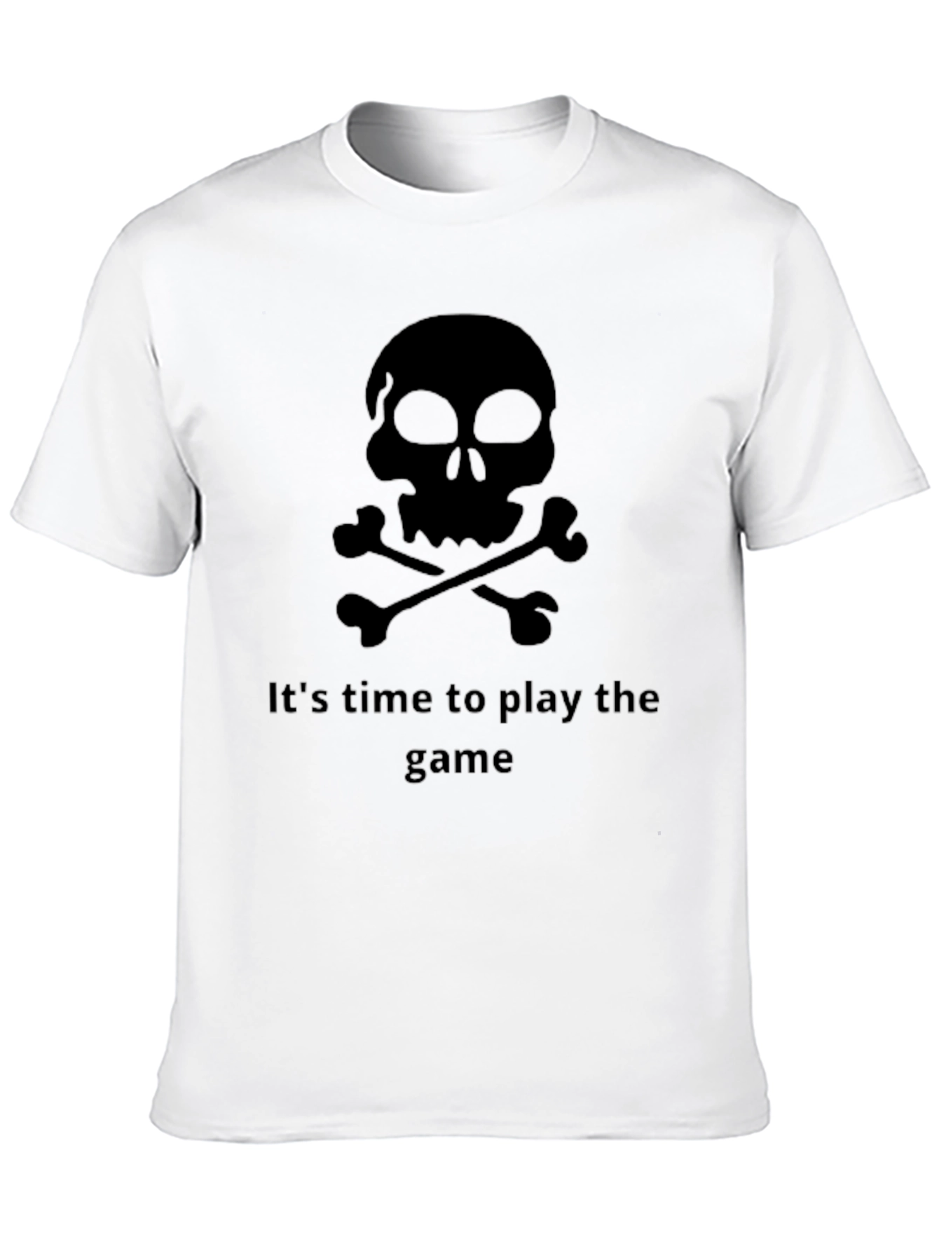 Skull & Crossbones Game Time Black T-Shirt