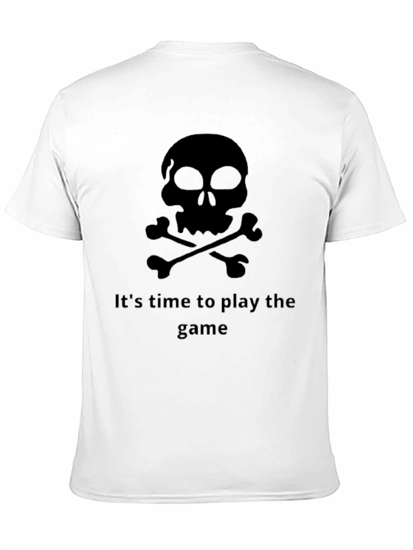 Skull & Crossbones Game Time Black T-Shirt