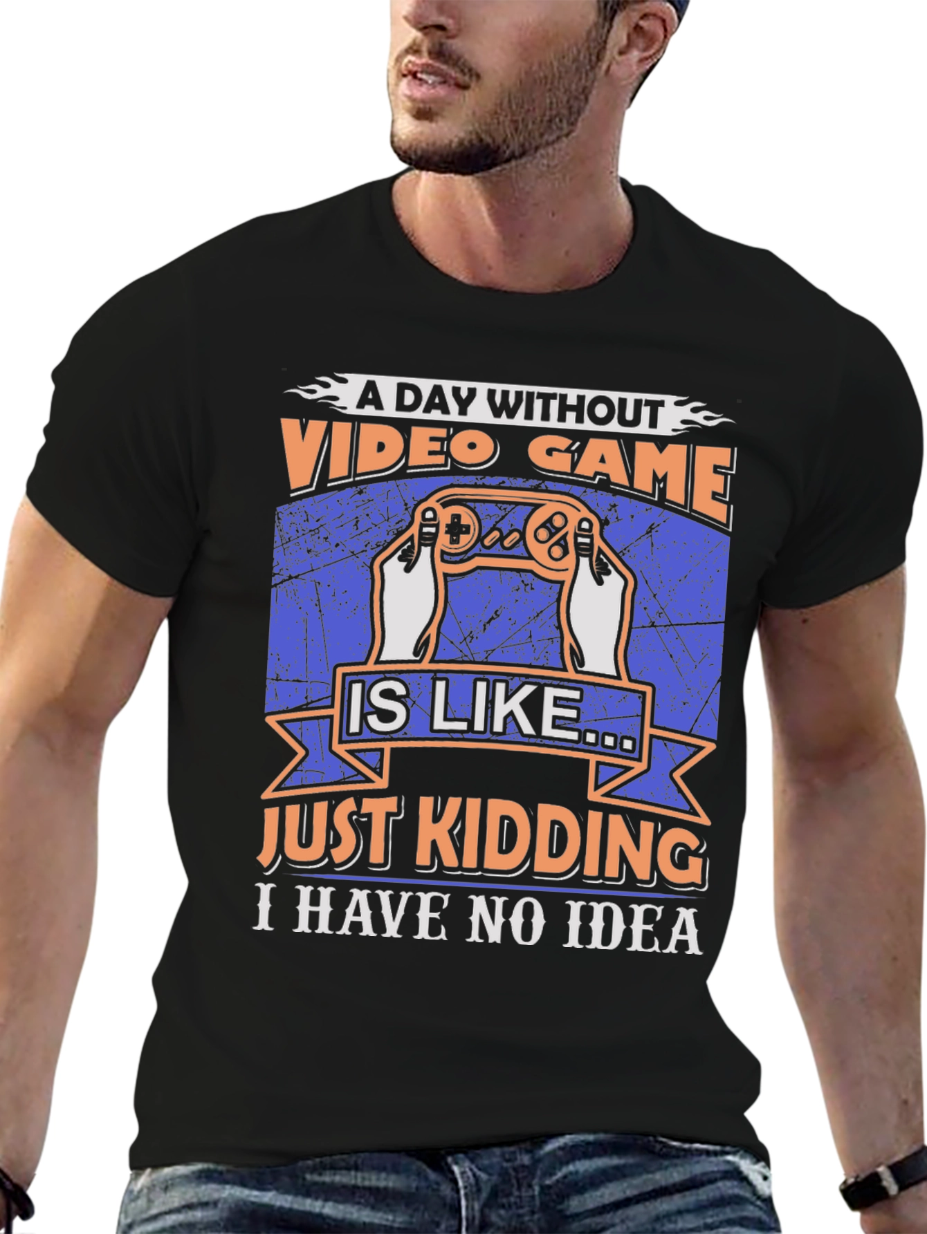 Funny Video Game T-Shirt: A Day Without