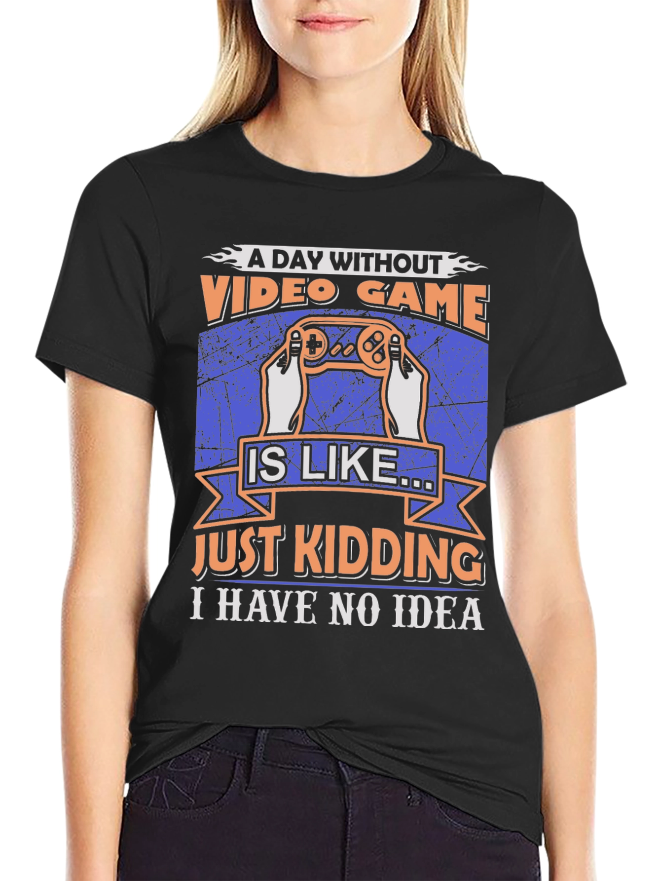 Funny Video Game T-Shirt: A Day Without