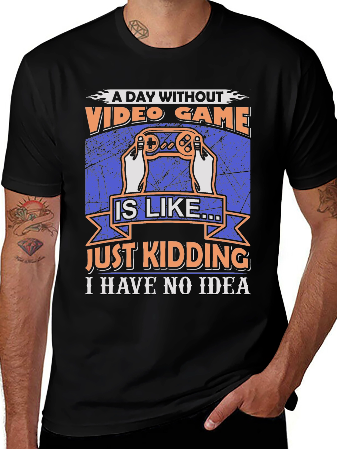 Funny Video Game T-Shirt: A Day Without