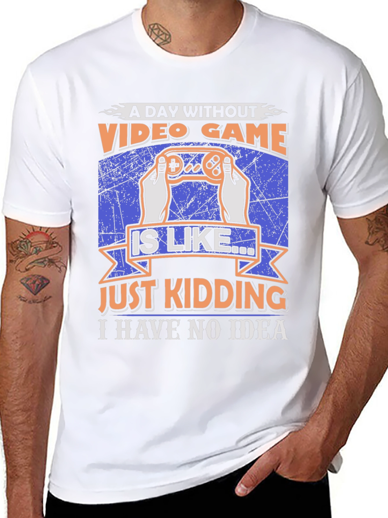 Funny Video Game T-Shirt: A Day Without