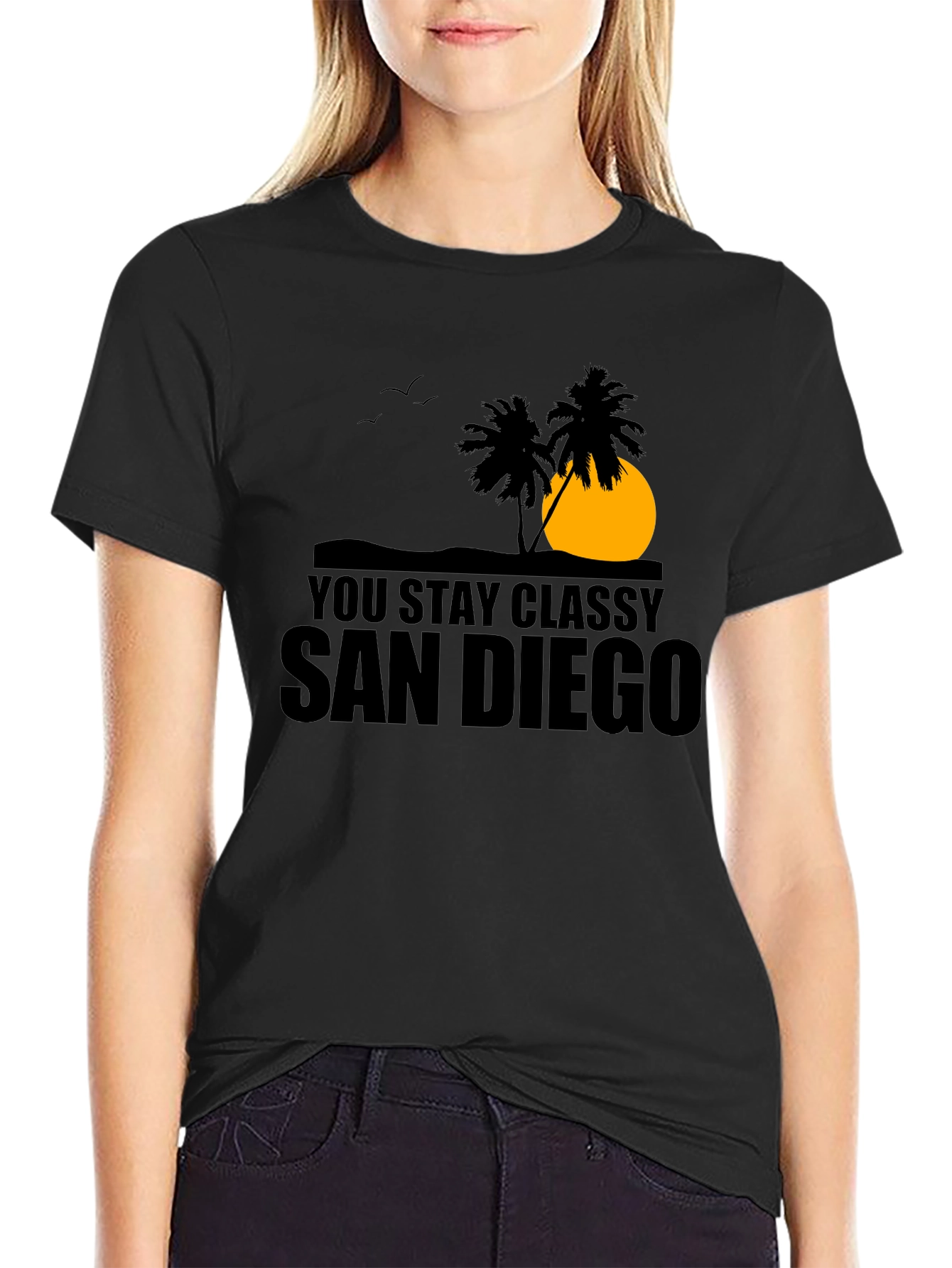 You Stay Classy San Diego Black T-Shirt