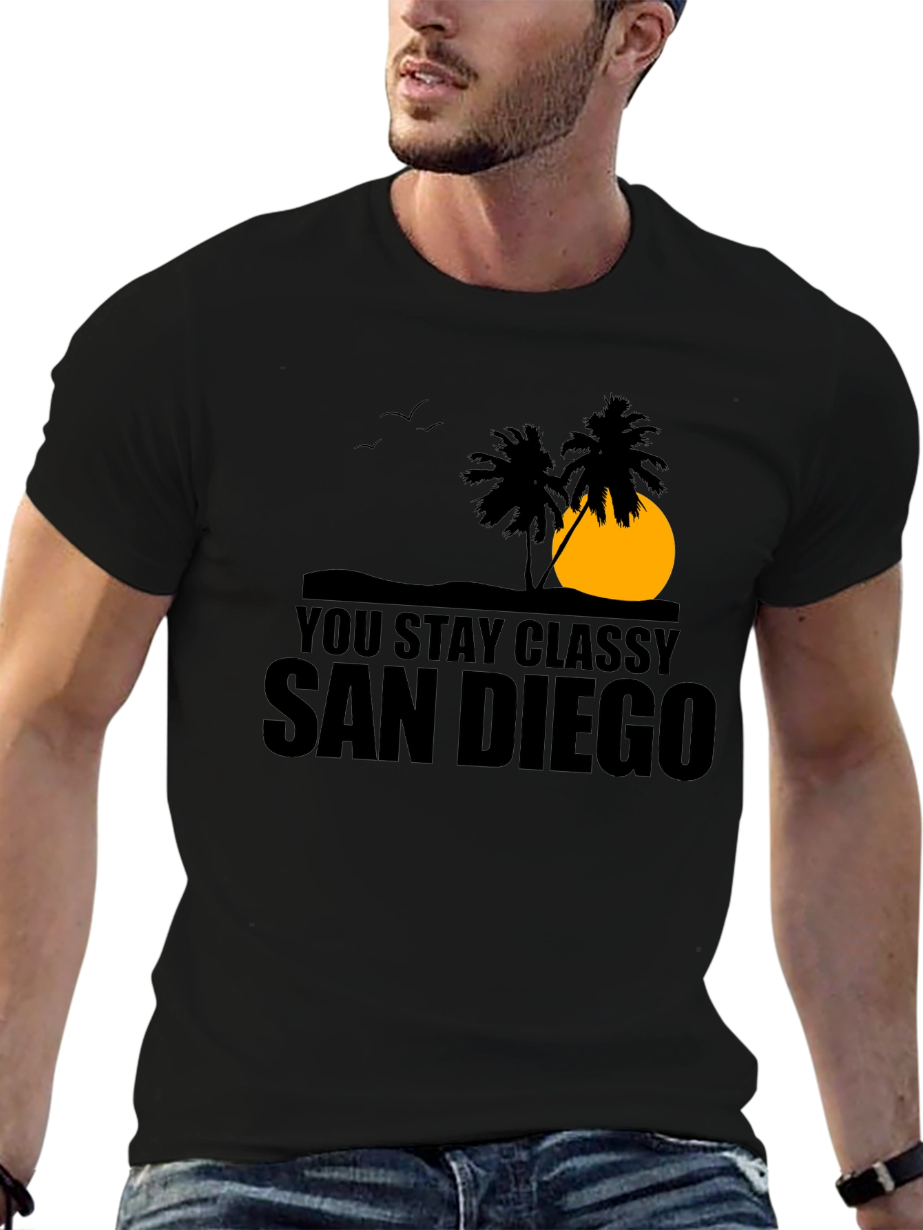 You Stay Classy San Diego Black T-Shirt