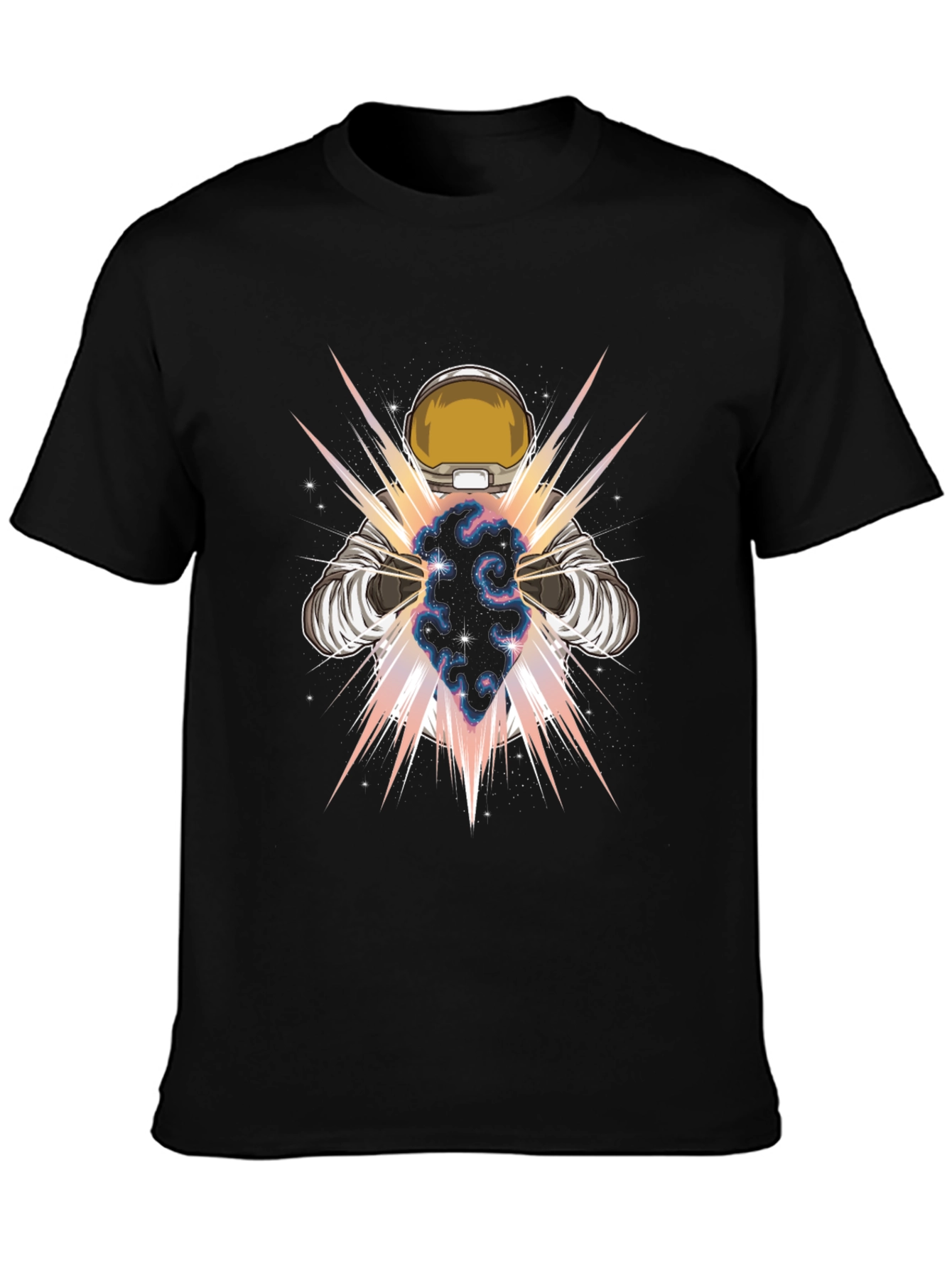 Astronaut Galaxy Power T-Shirt - Cosmic Design