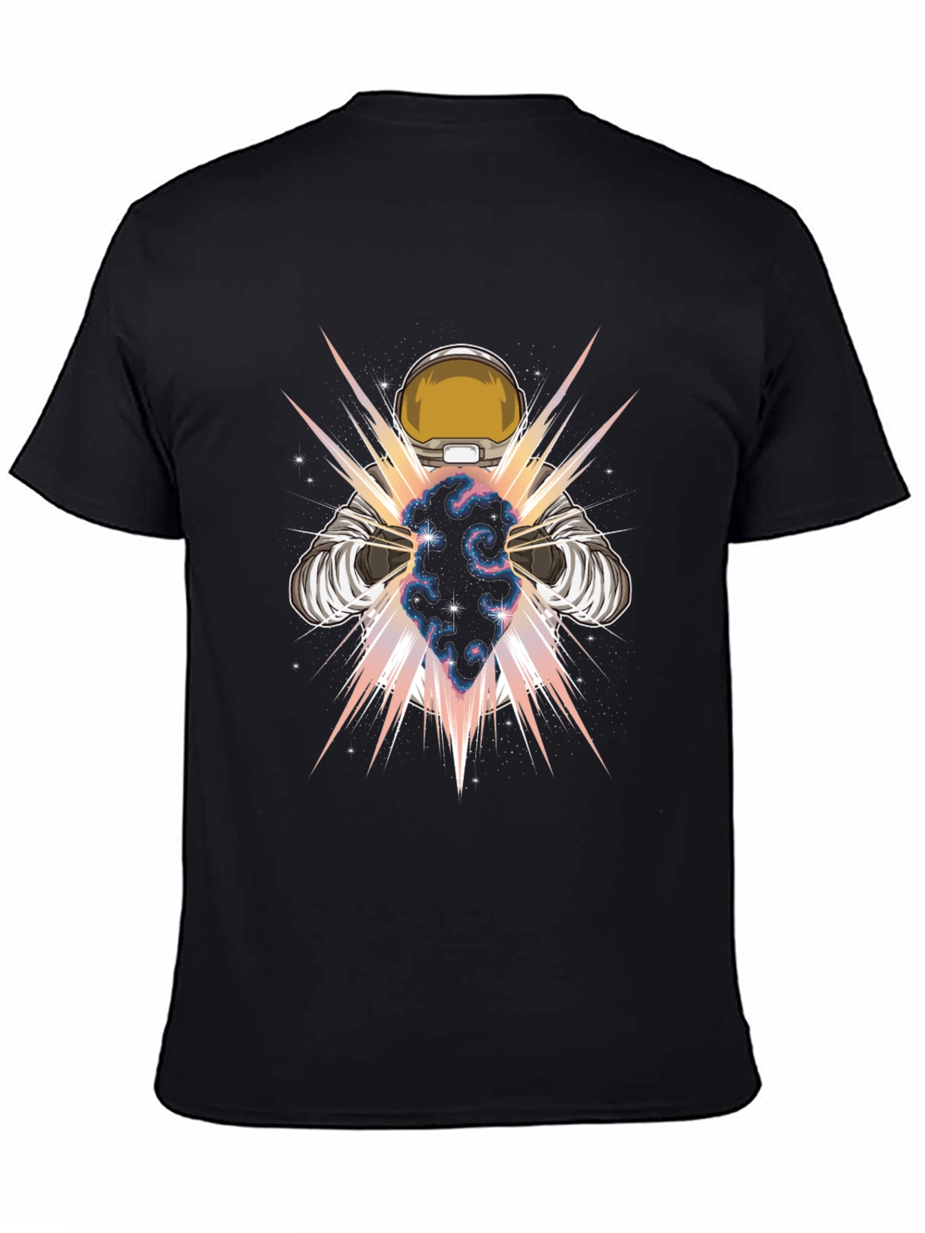 Astronaut Galaxy Power T-Shirt - Cosmic Design
