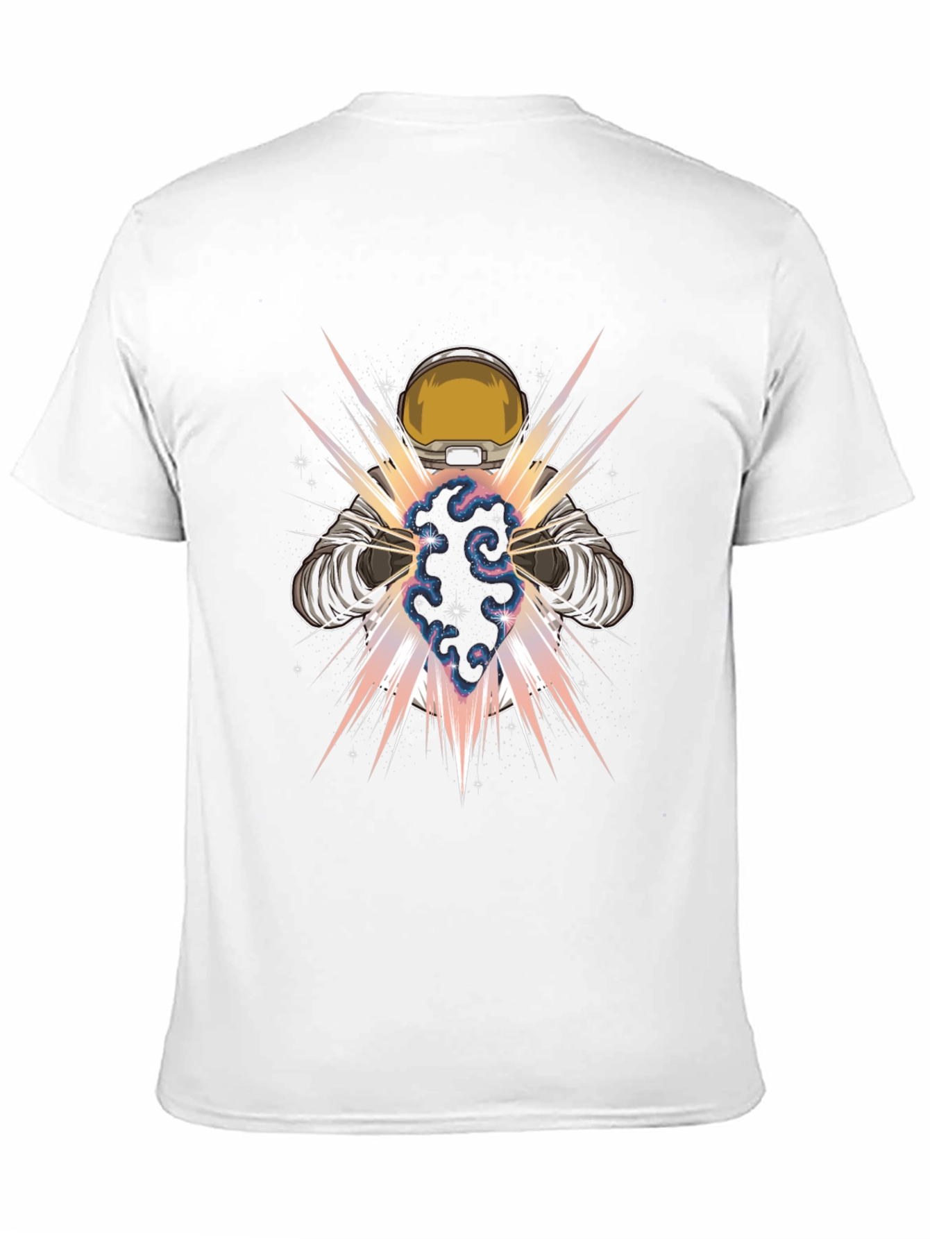 Astronaut Galaxy Power T-Shirt - Cosmic Design