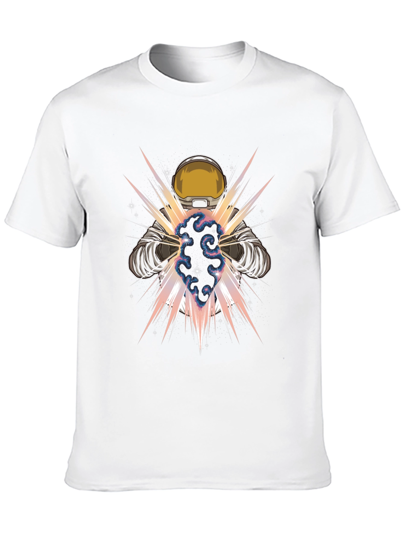 Astronaut Galaxy Power T-Shirt - Cosmic Design