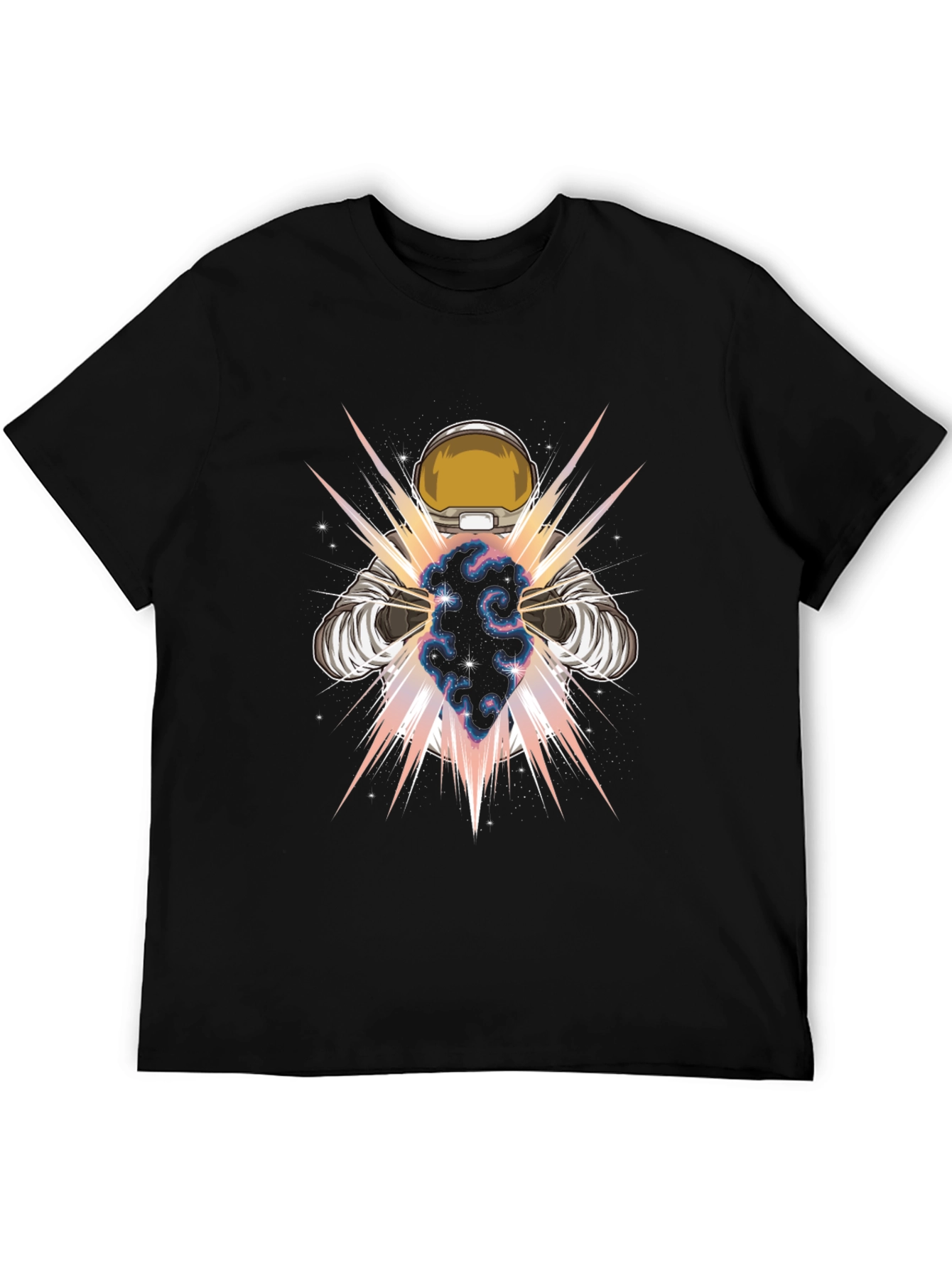 Astronaut Galaxy Power T-Shirt - Cosmic Design