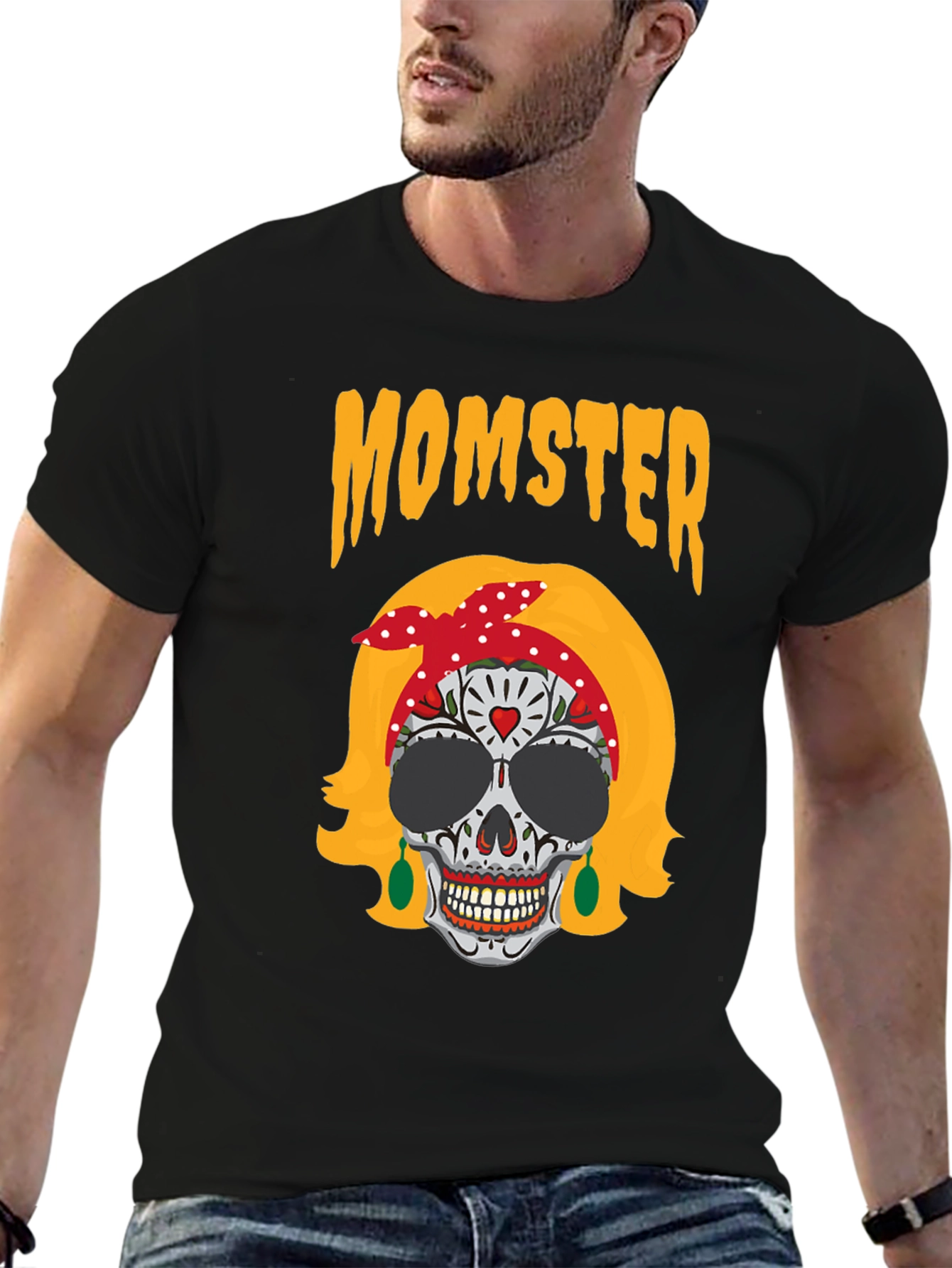 Momster Sugar Skull T-Shirt - Halloween