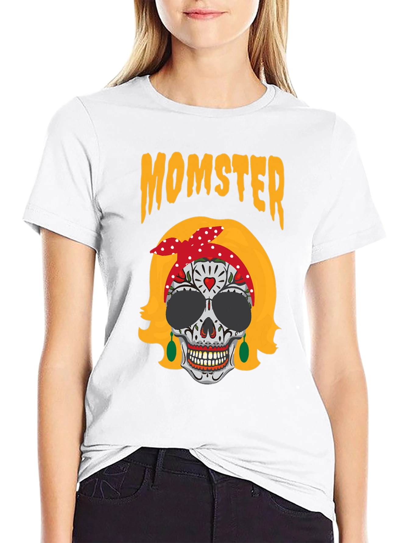 Momster Sugar Skull T-Shirt - Halloween