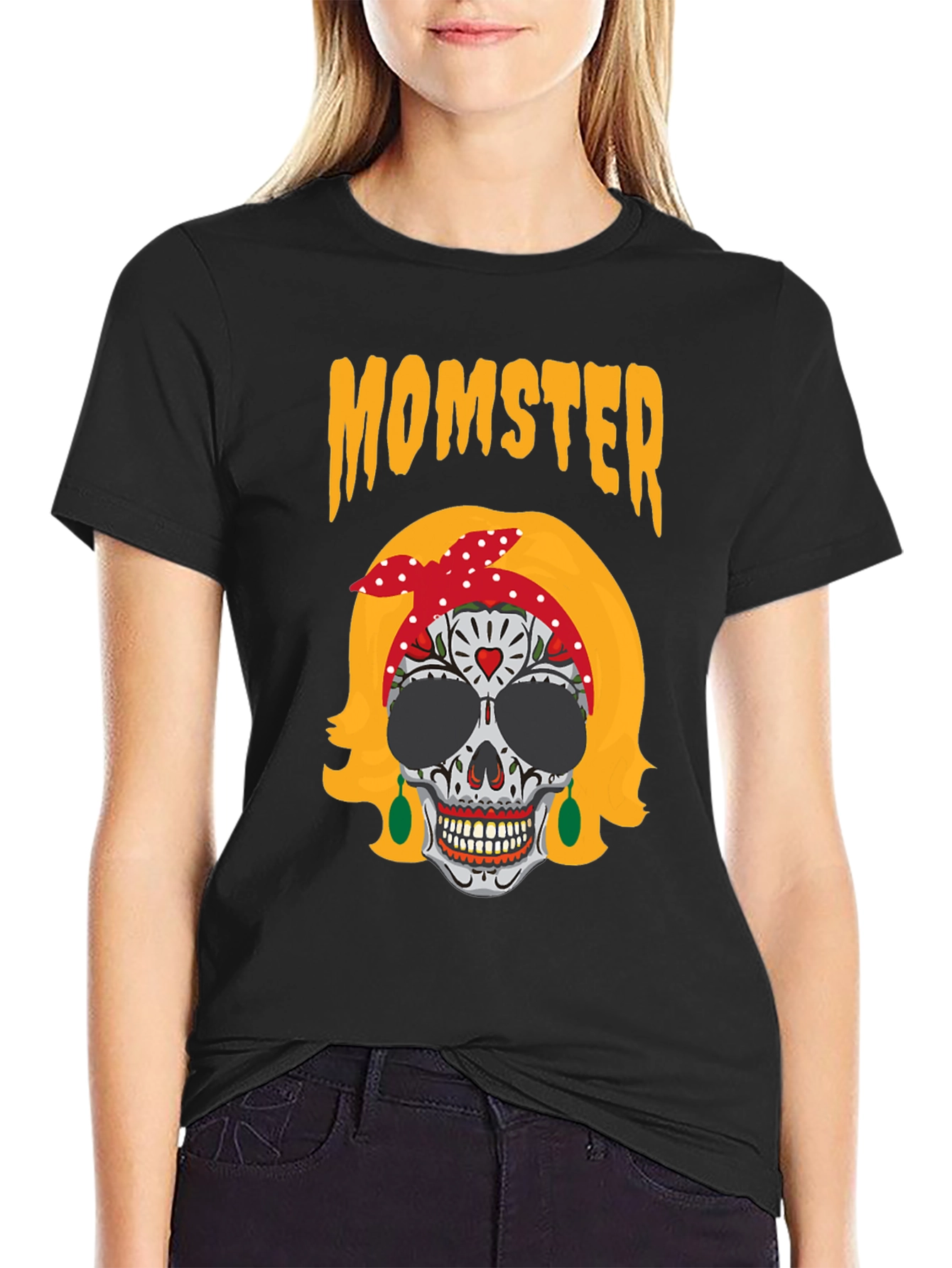 Momster Sugar Skull T-Shirt - Halloween