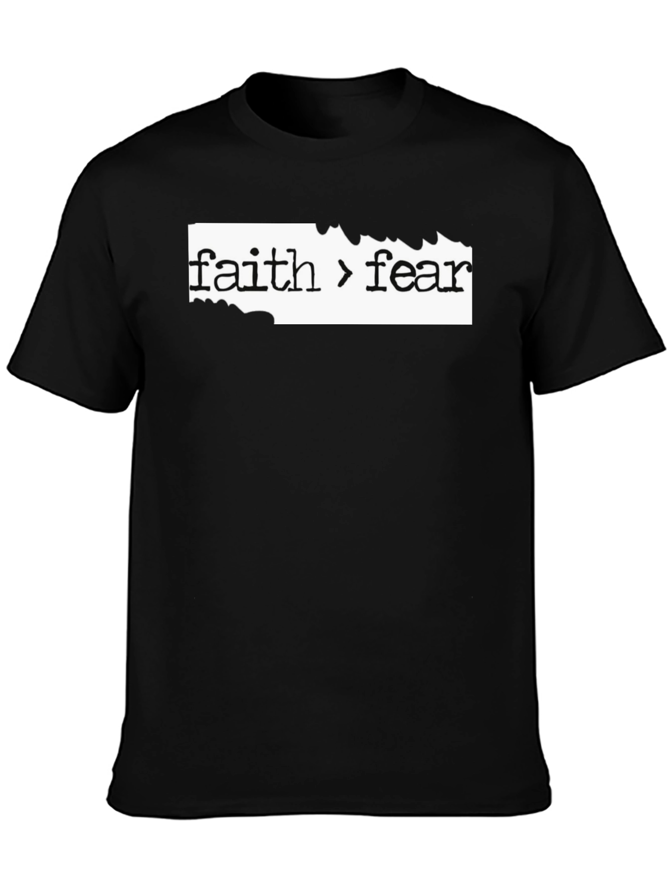Faith Over Fear Graphic Tee - Black T-Shirt
