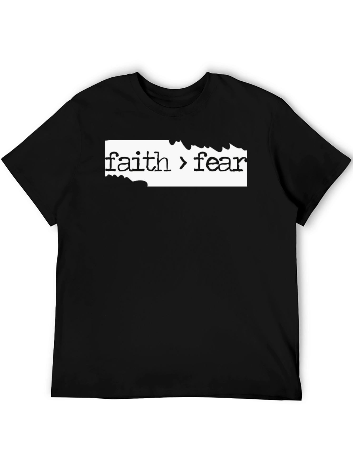 Faith Over Fear Graphic Tee - Black T-Shirt