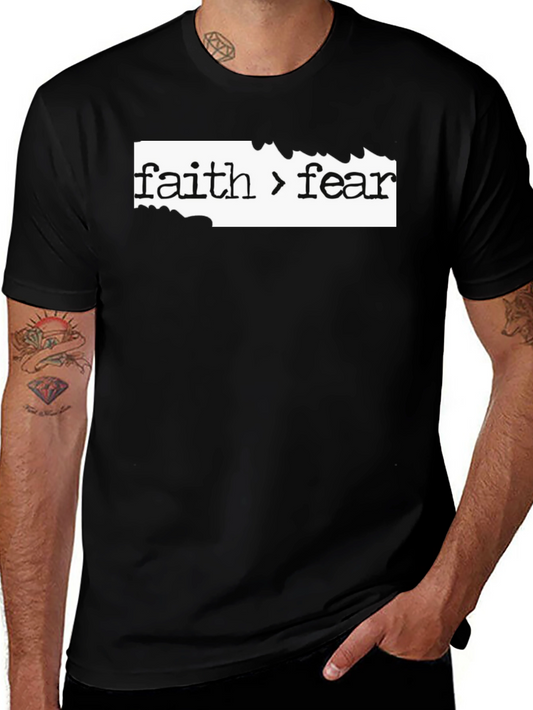 Faith Over Fear Graphic Tee - Black T-Shirt