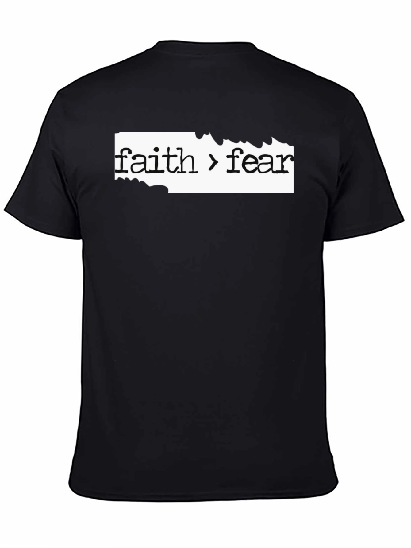 Faith Over Fear Graphic Tee - Black T-Shirt