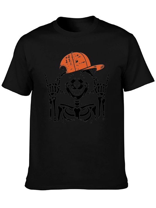 Cool Skeleton Raccoon Graphic Tee