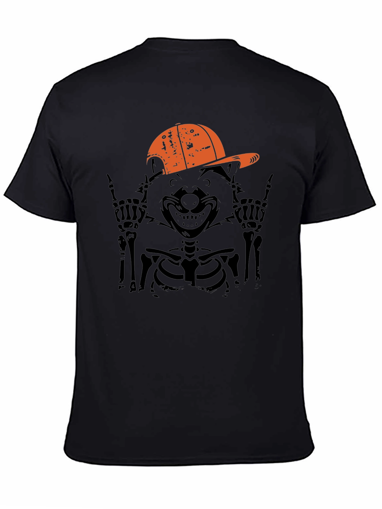 Cool Skeleton Raccoon Graphic Tee