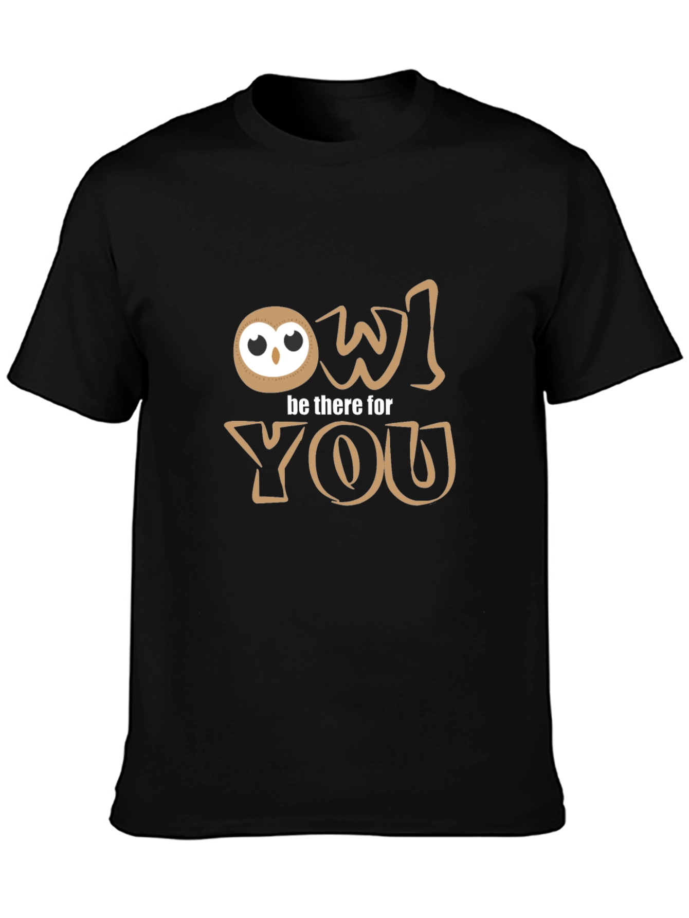 Owl Be There For You T-Shirt - Black