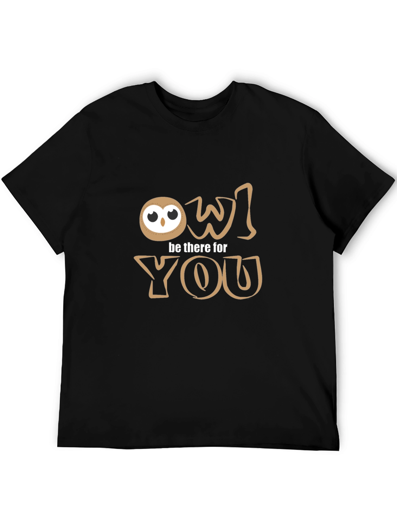 Owl Be There For You T-Shirt - Black