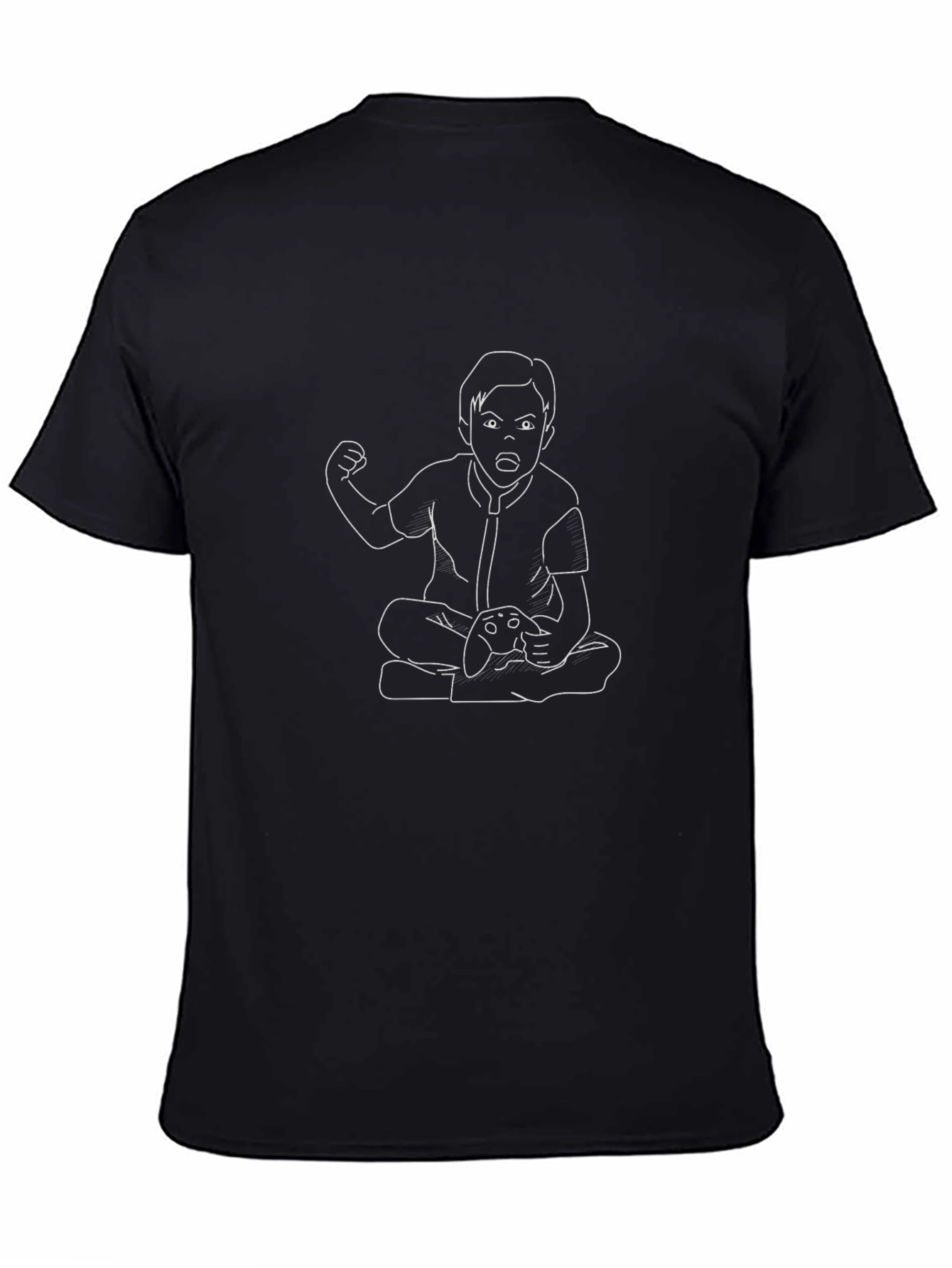 Gamer Kid Graphic Tee - Black