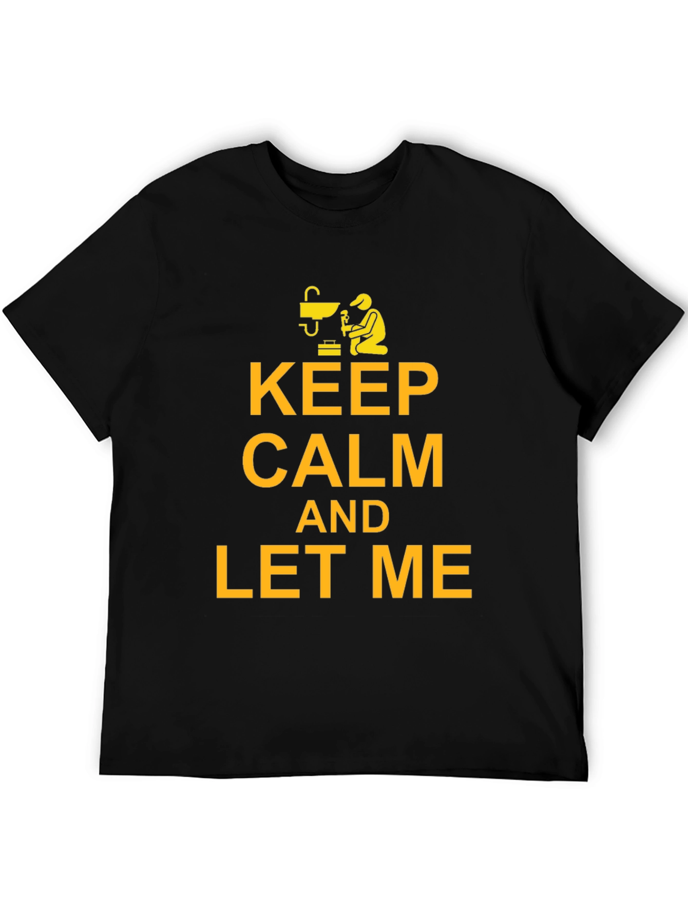 Keep Calm Welder Black T-Shirt