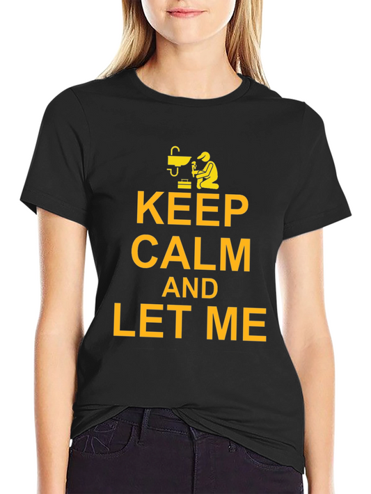 Keep Calm Welder Black T-Shirt