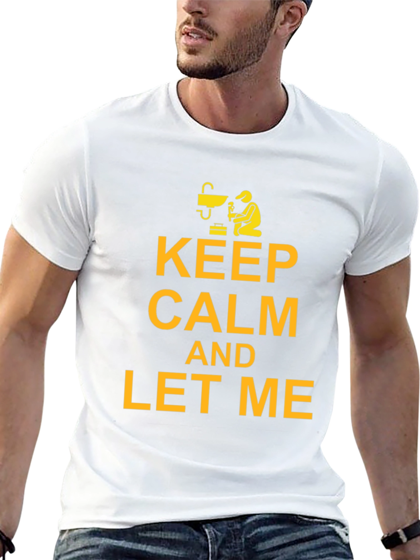 Keep Calm Welder Black T-Shirt