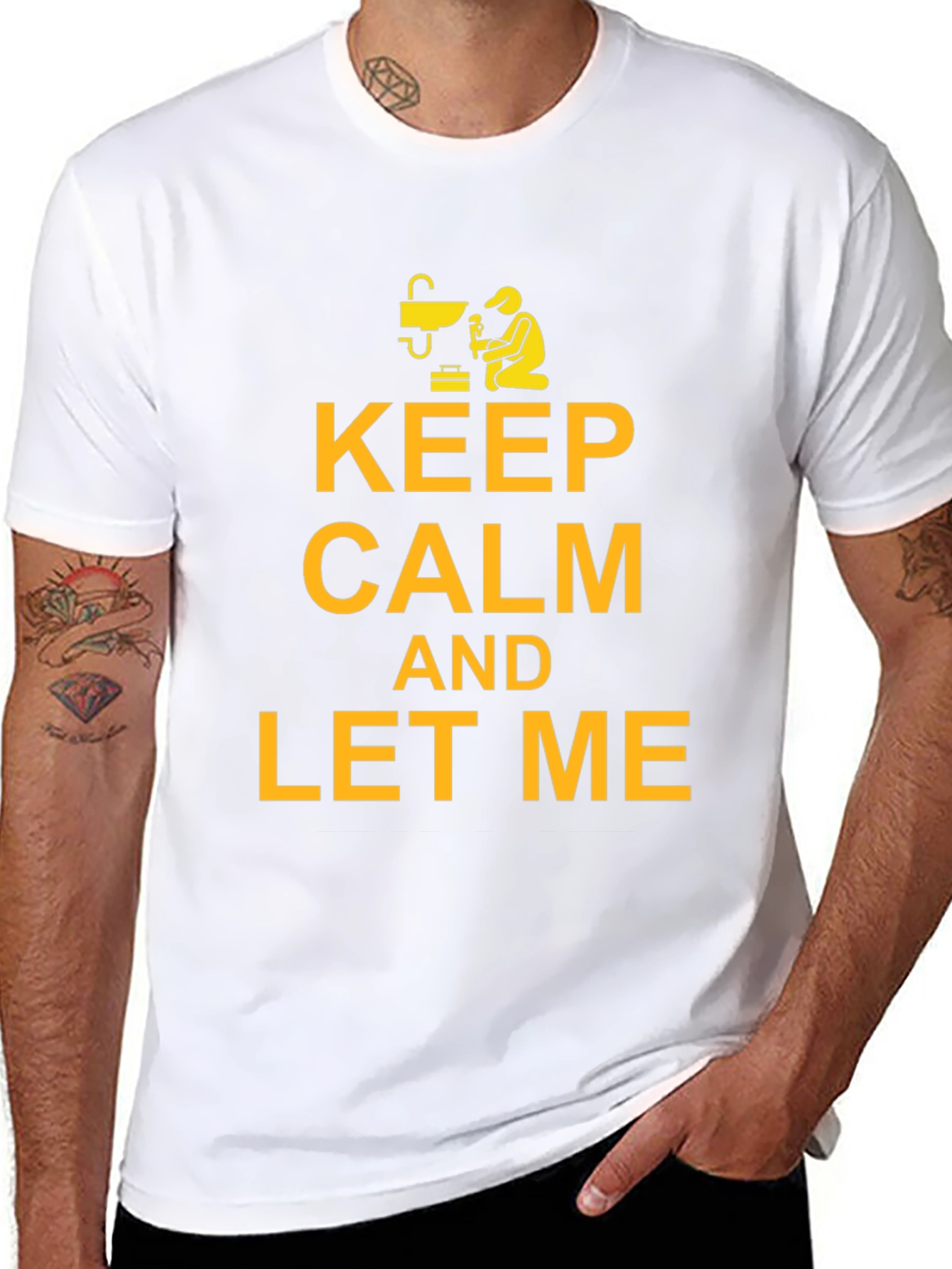Keep Calm Welder Black T-Shirt