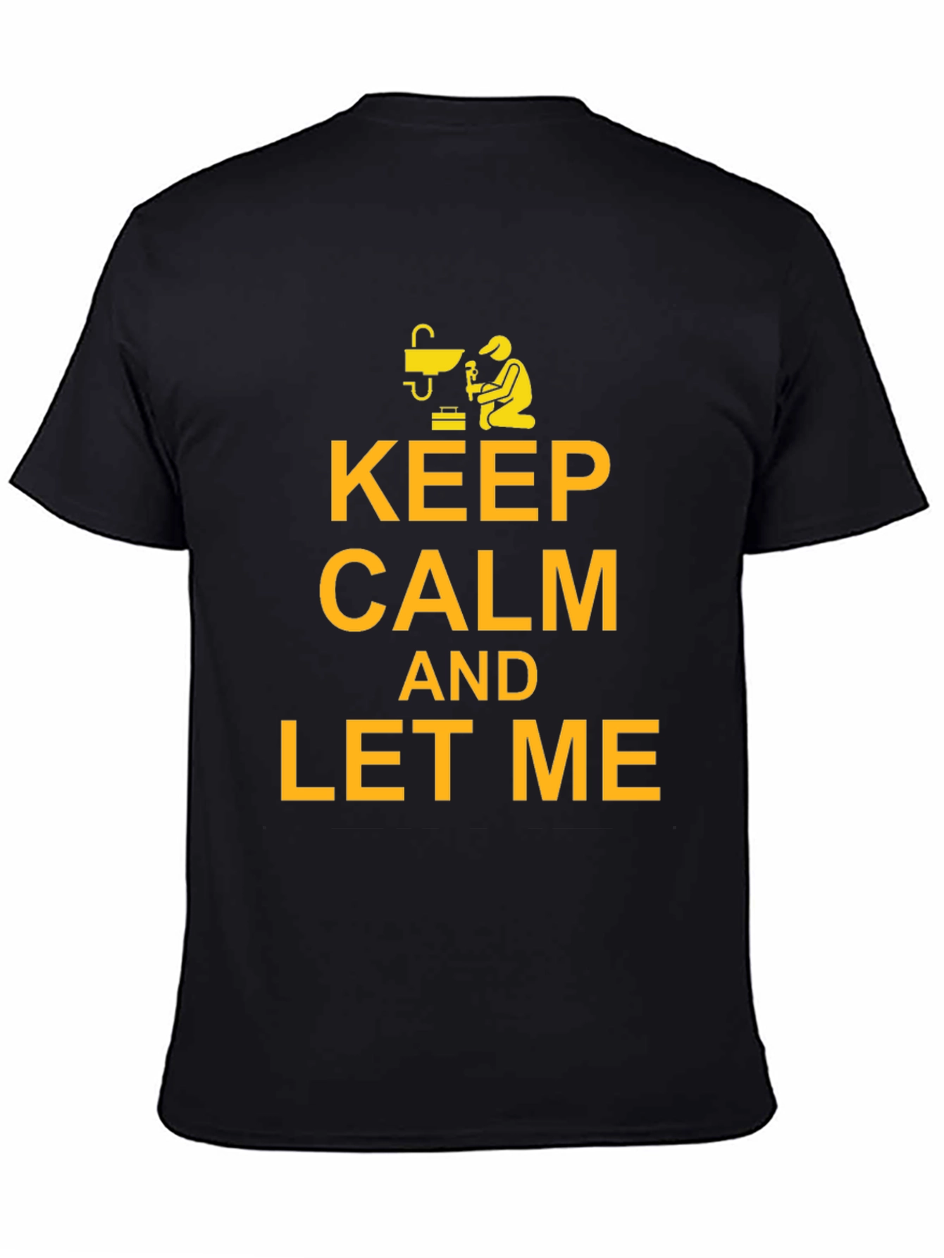 Keep Calm Welder Black T-Shirt