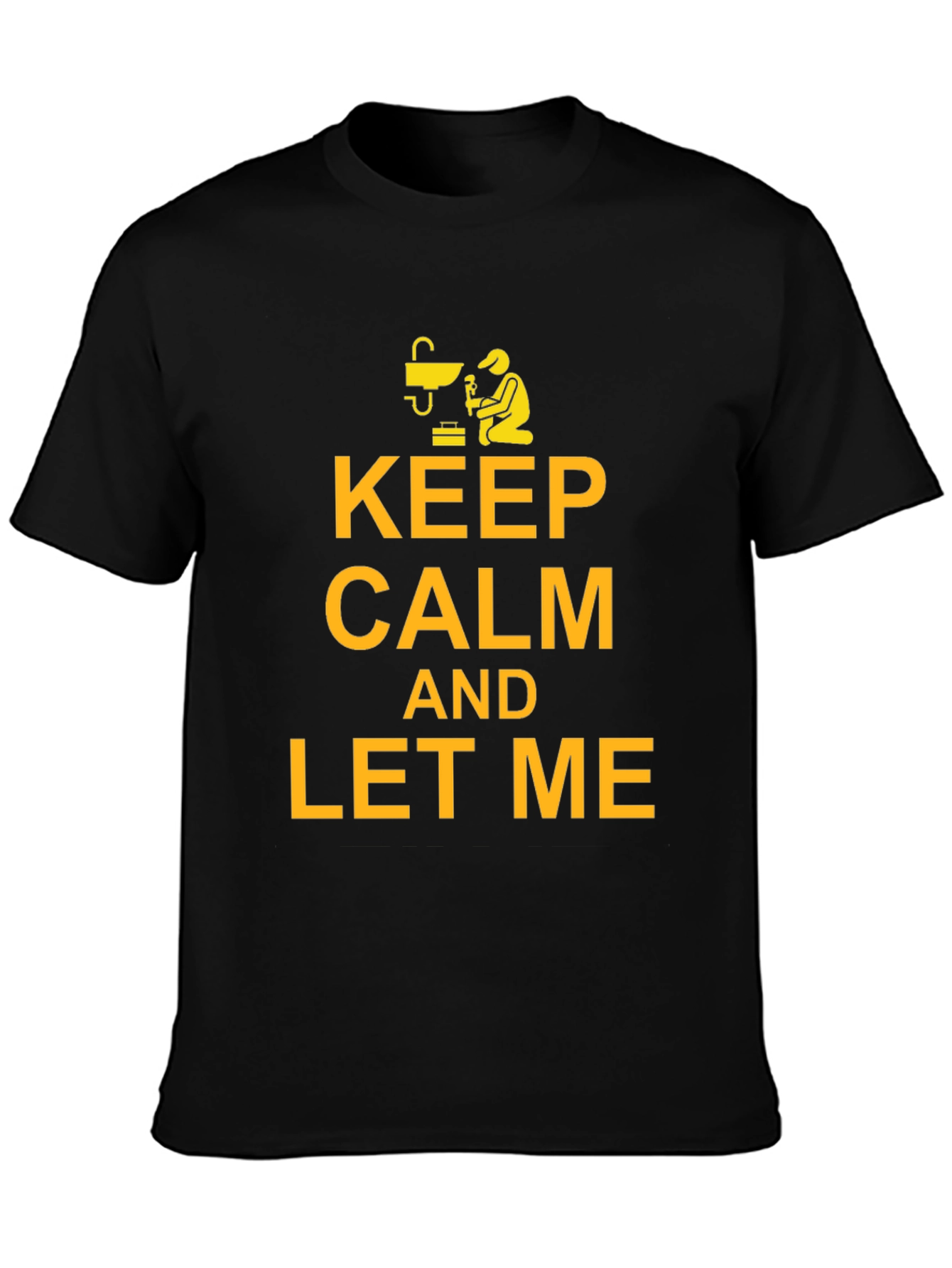 Keep Calm Welder Black T-Shirt