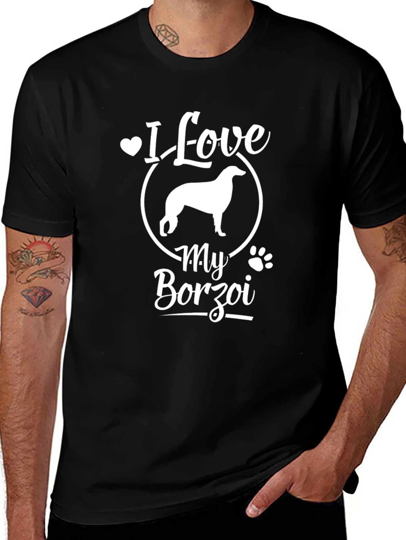 I Love My Borzoi Dog T-Shirt
