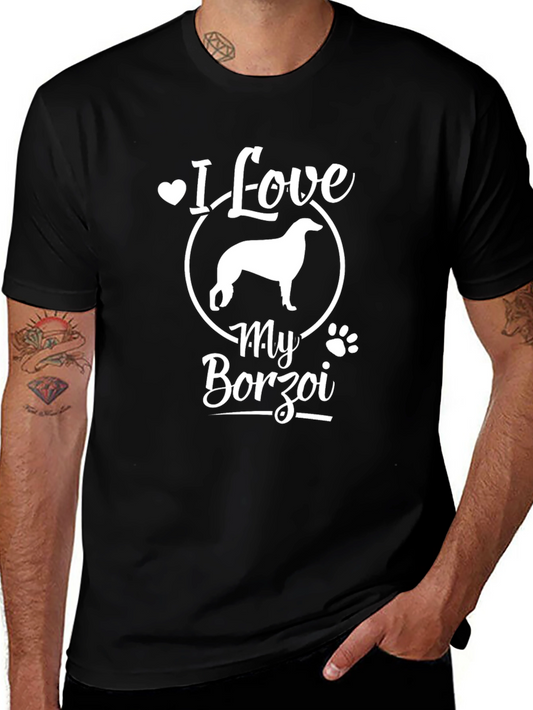 I Love My Borzoi Dog T-Shirt