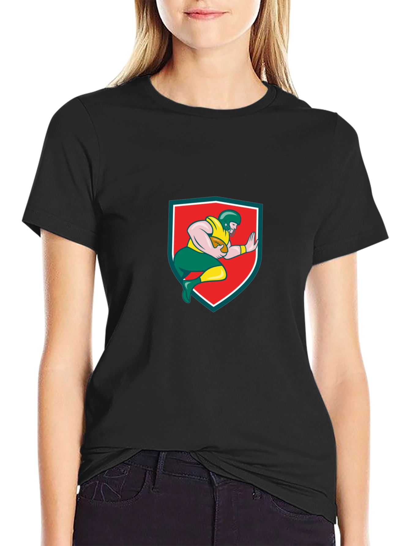 American Football Player Graphic Tee