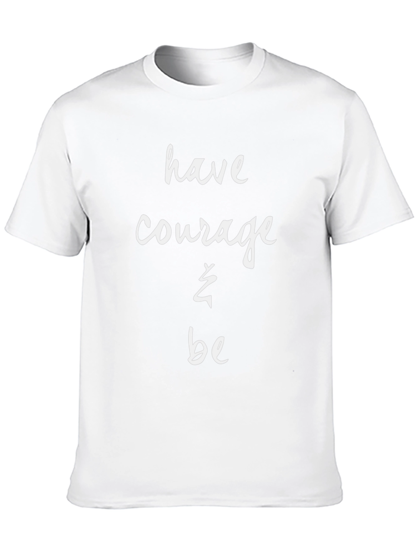Courage Graphic Tee - Black Cotton T-Shirt