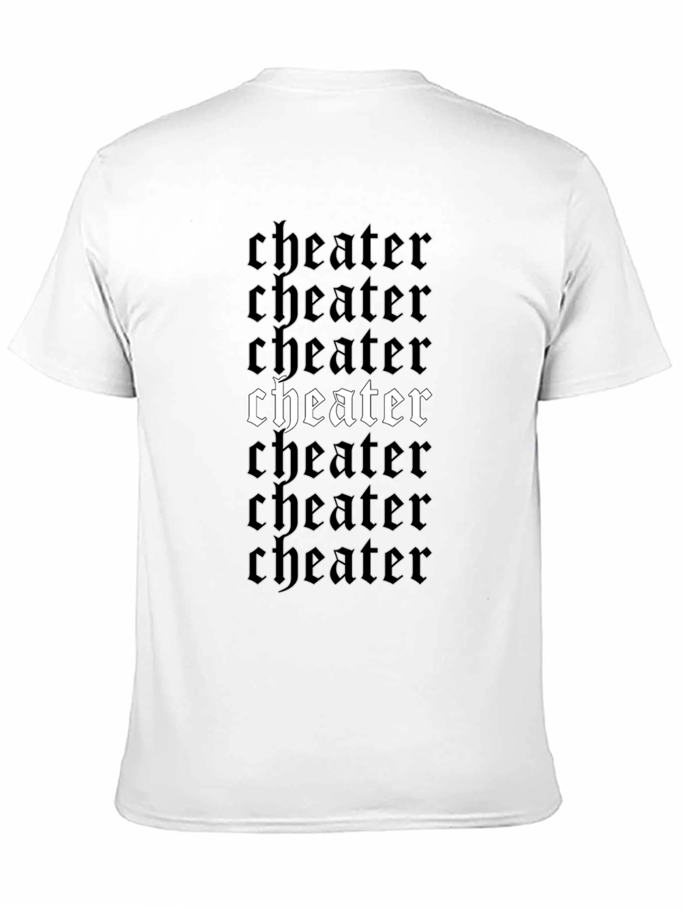 Cheater Graphic Print Black T-Shirt