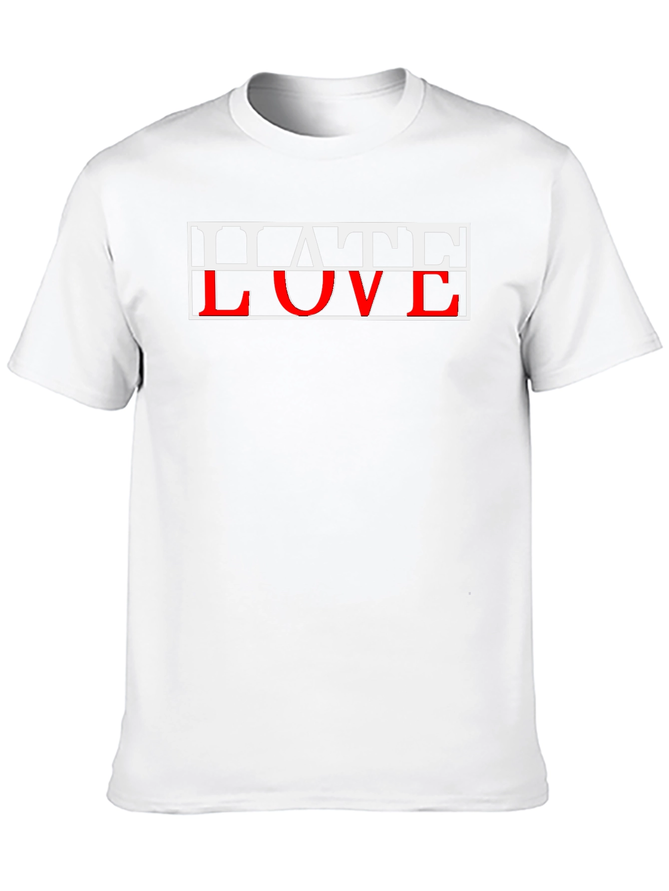 Hate Love Graphic Tee - Edgy Streetwear Style