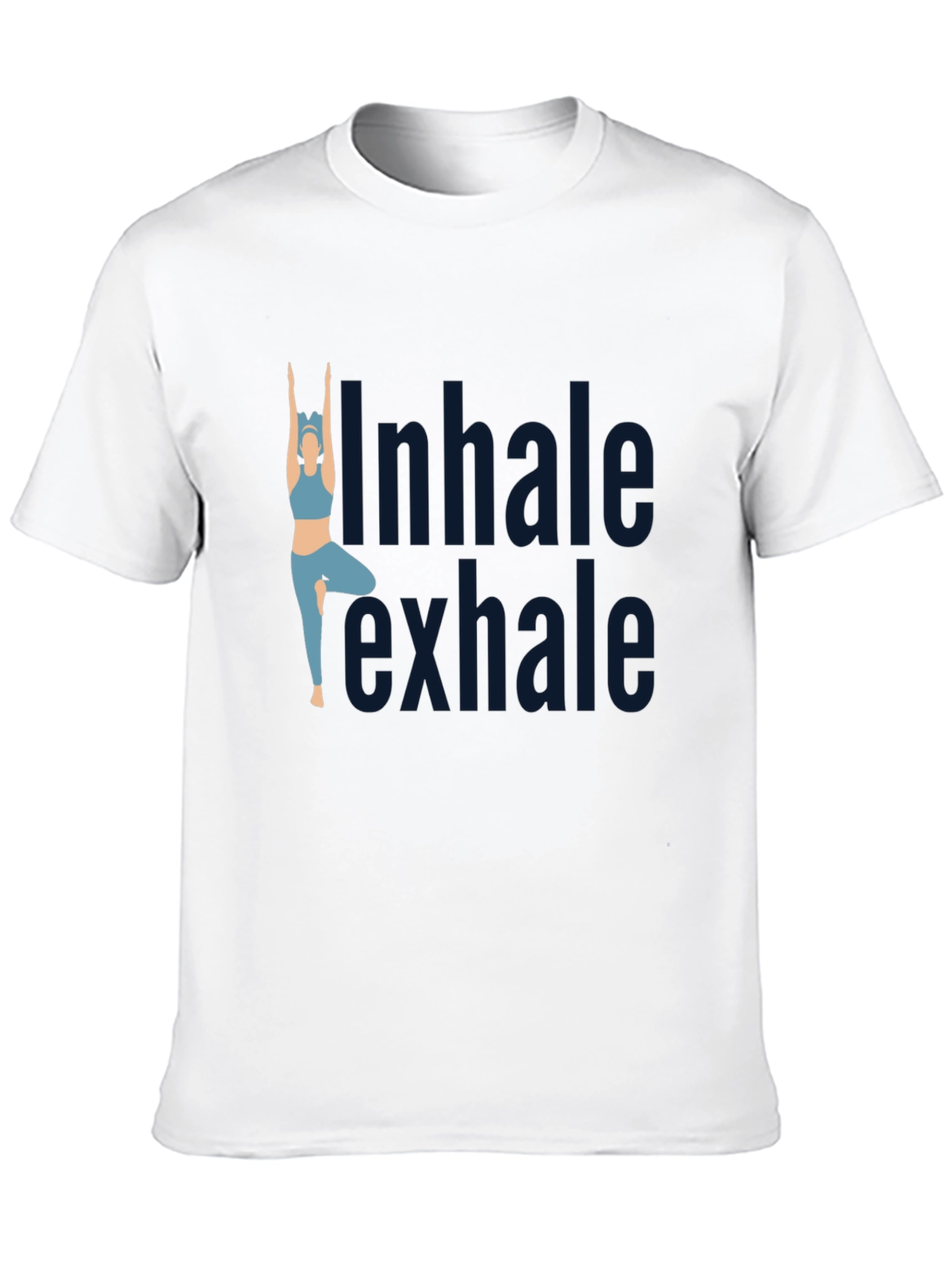 Inhale Exhale Yoga T-Shirt - Black