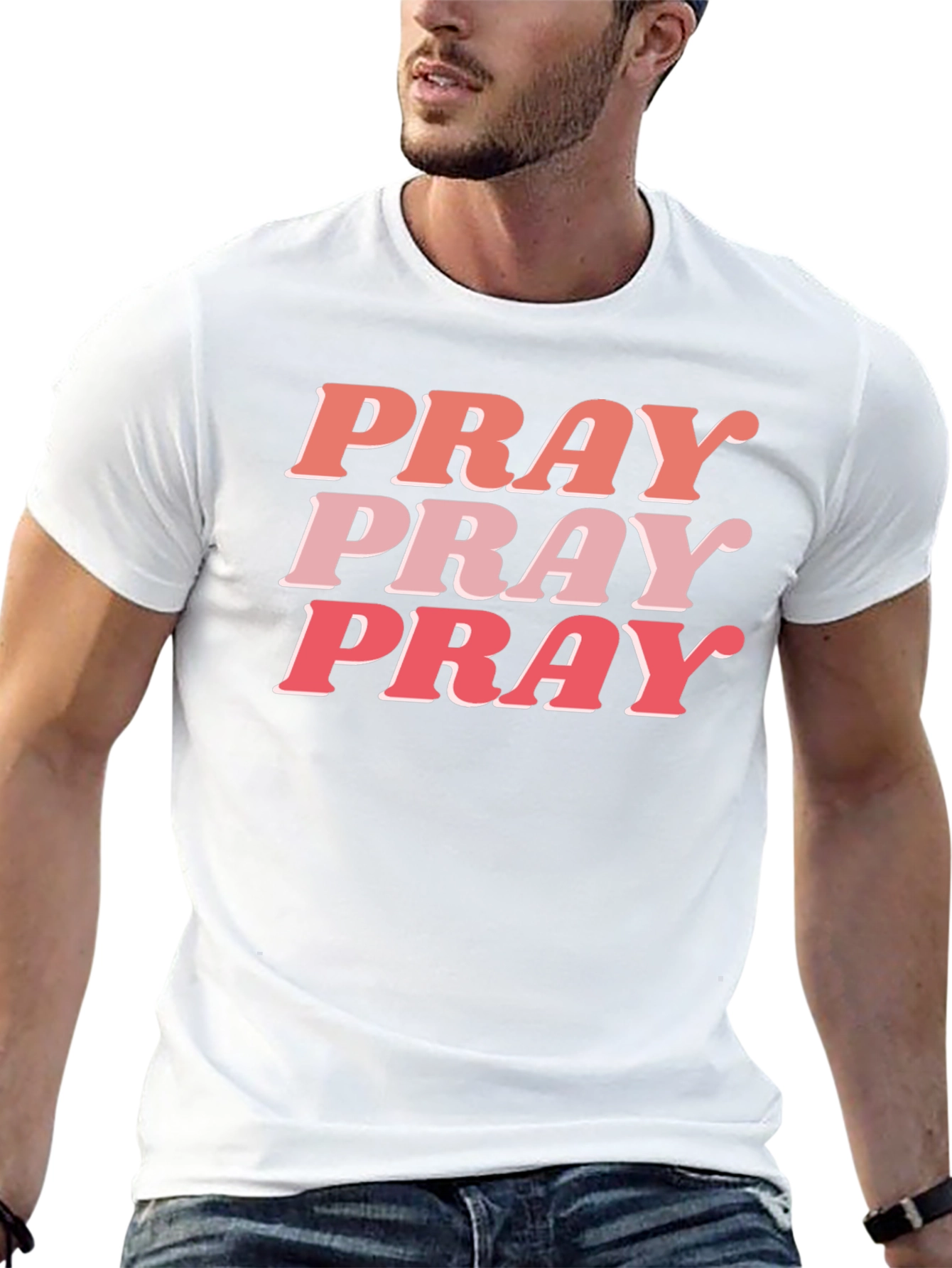 Pray Graphic Tee - Trendy Christian Shirt