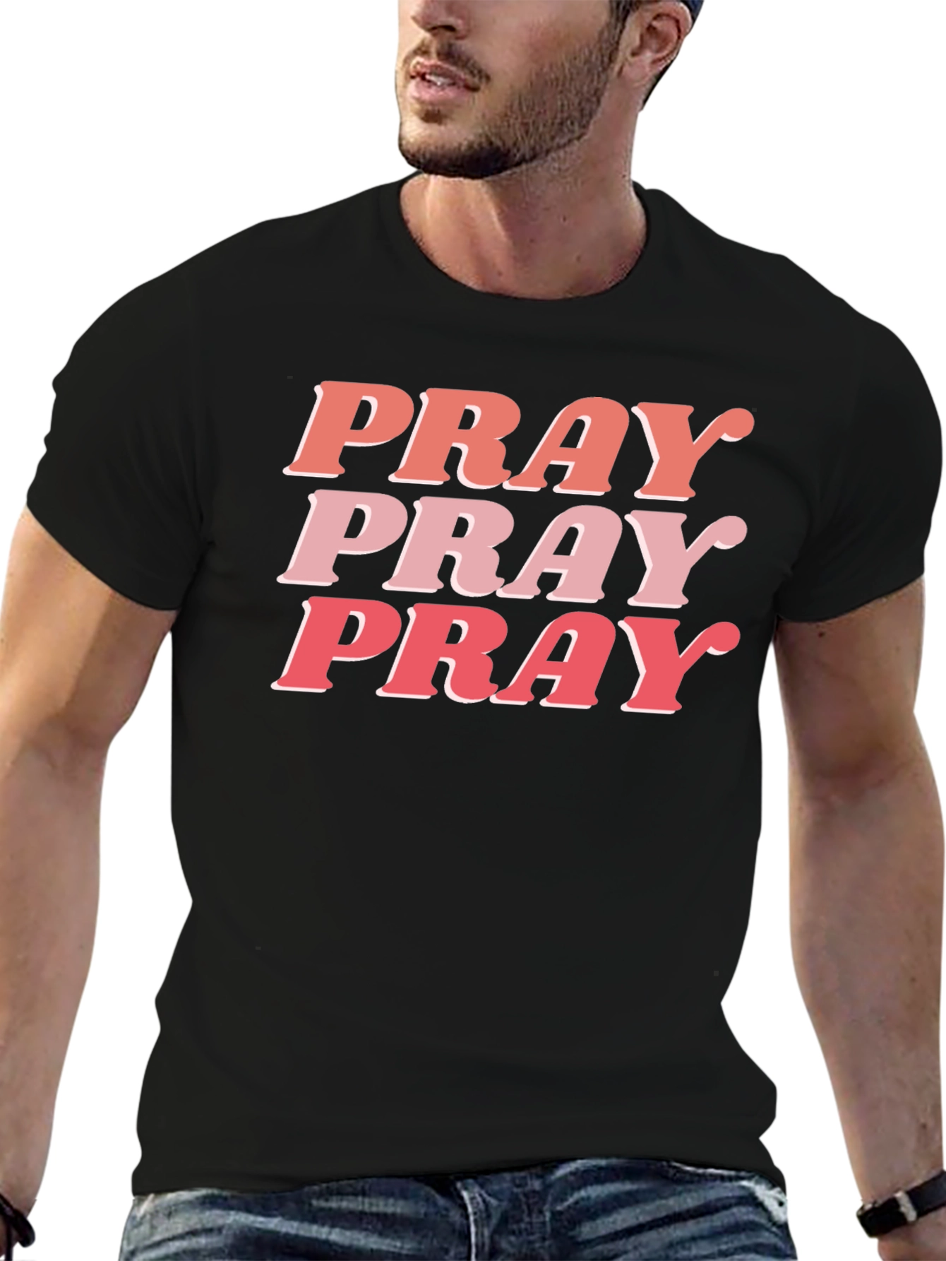 Pray Graphic Tee - Trendy Christian Shirt