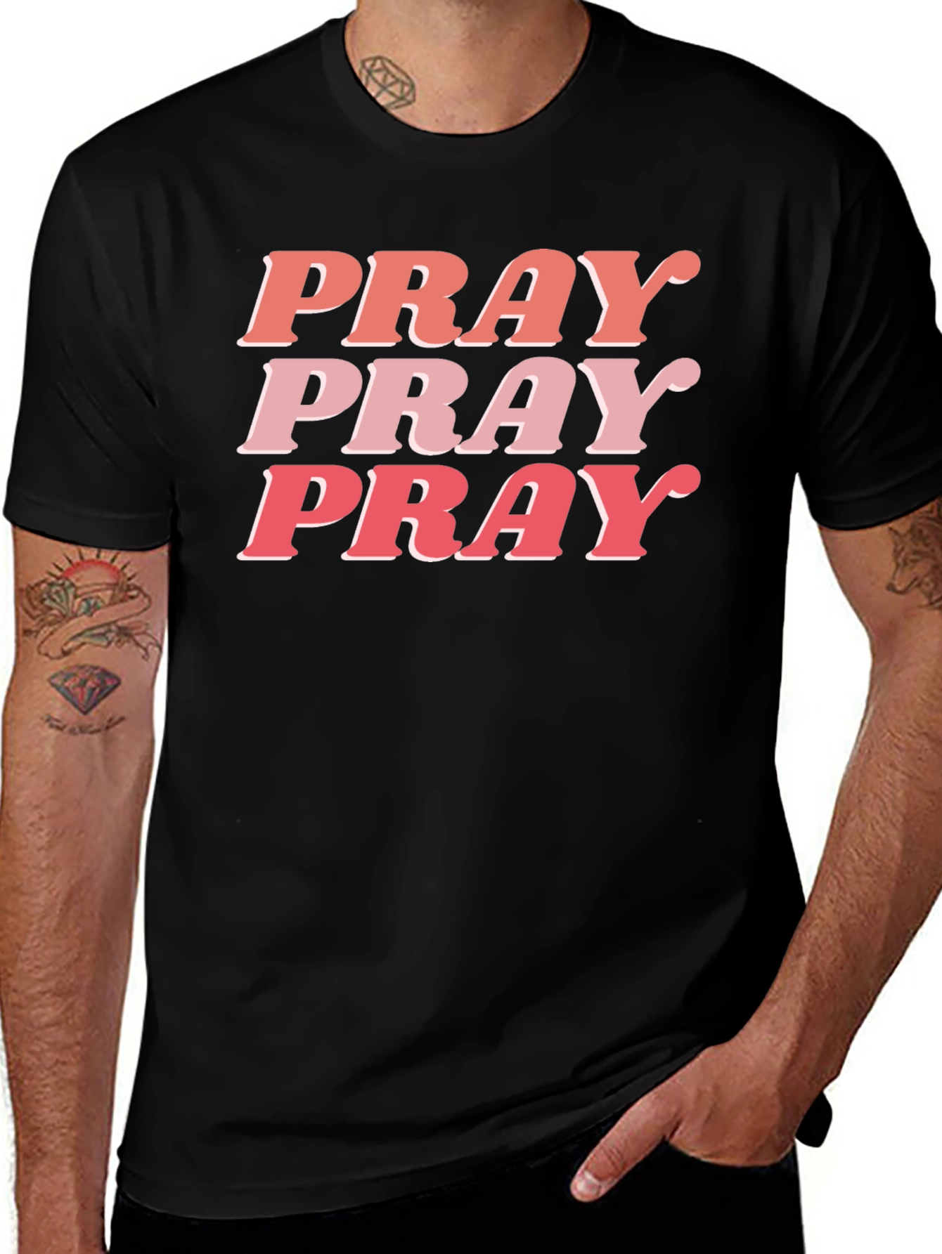 Pray Graphic Tee - Trendy Christian Shirt