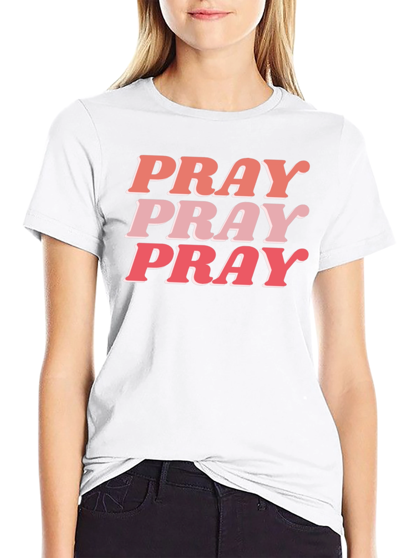 Pray Graphic Tee - Trendy Christian Shirt
